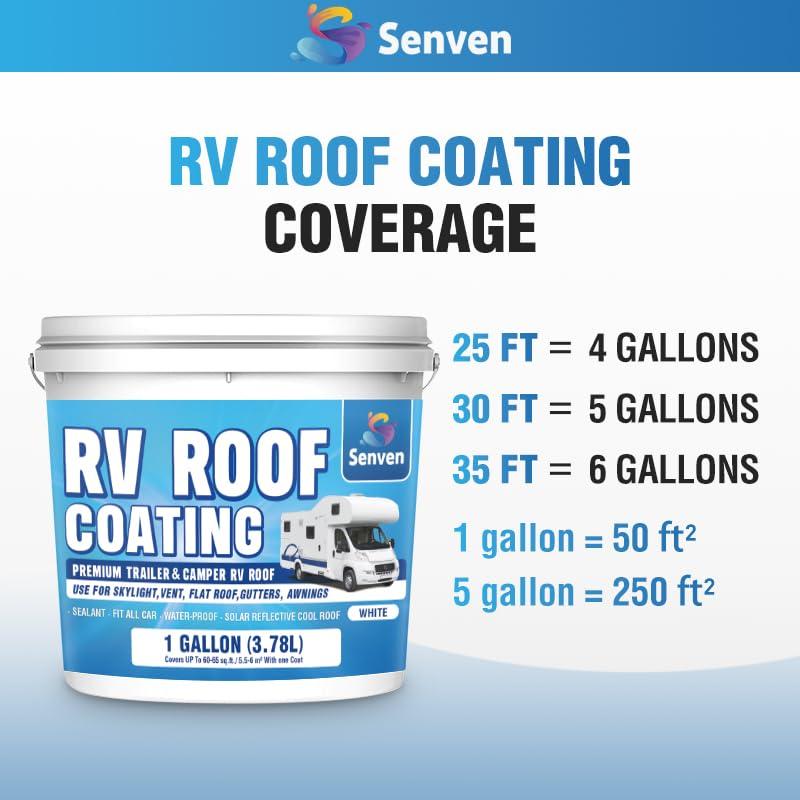 Sellador de Techo RV SENVEN Blanco 1 Galón Impermeable