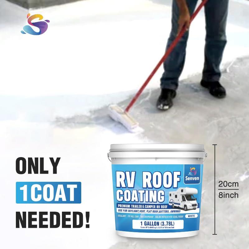 Sellador de Techo RV SENVEN Blanco 1 Galón Impermeable