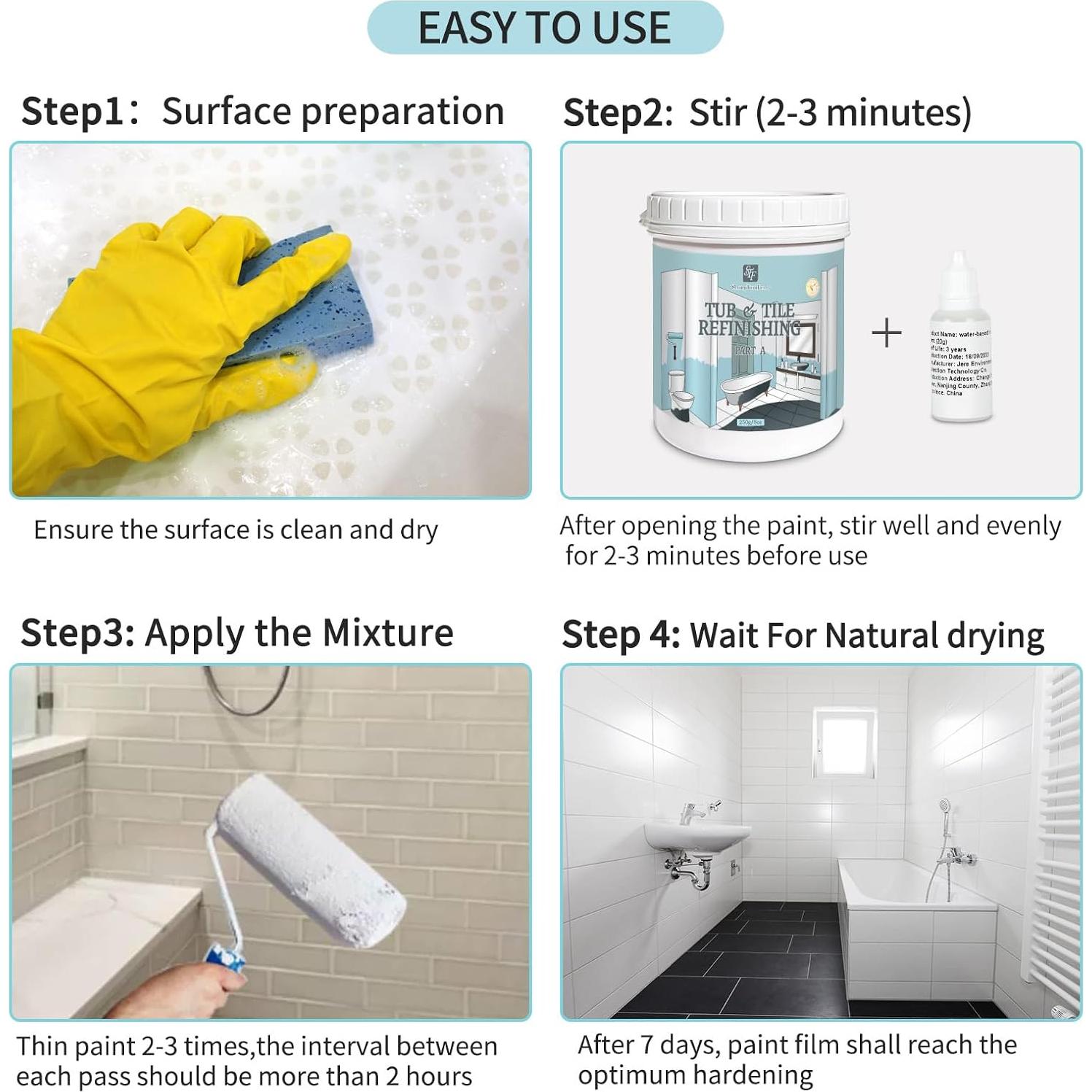 Kit de Reacabado de Cerámica y Azulejos SHANGTIANFENG 473ml