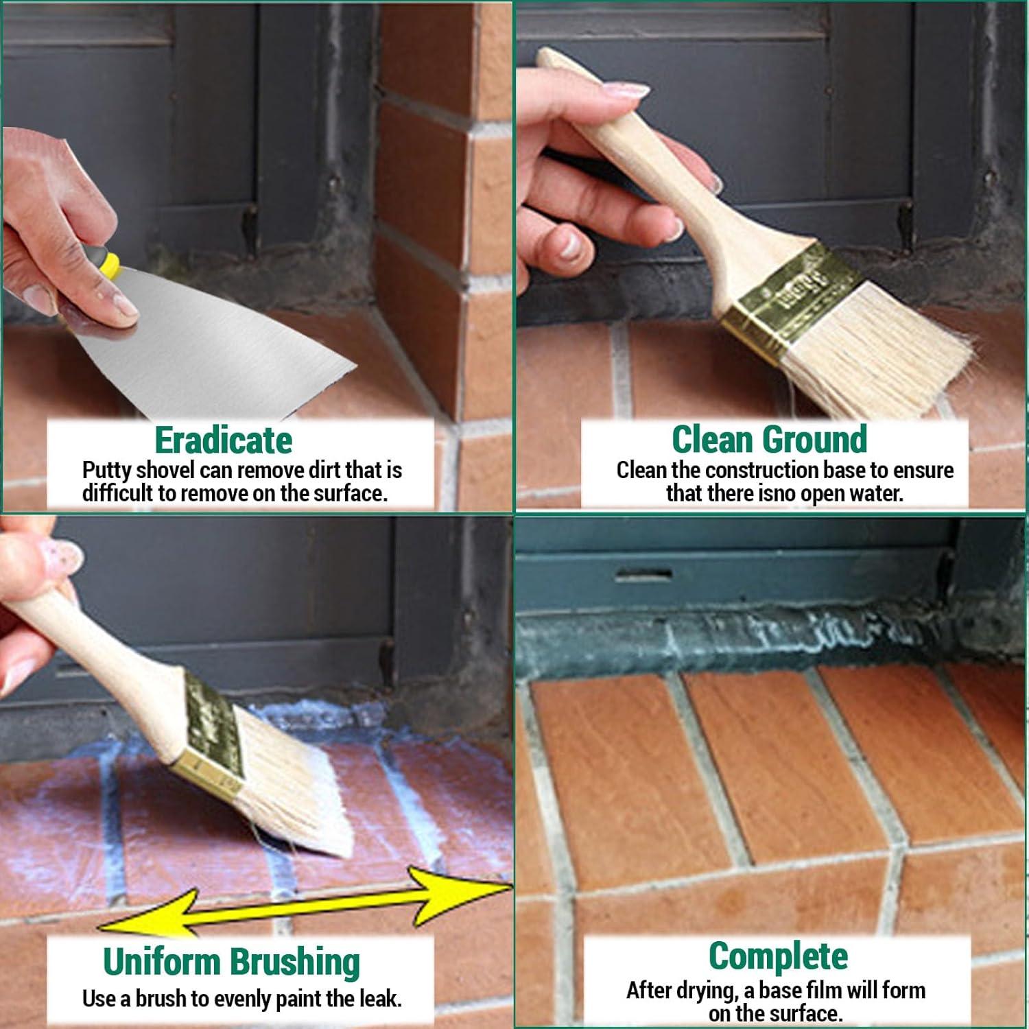 Set de Sellador Aislante Impermeable Qiveaory 3L con Brochas