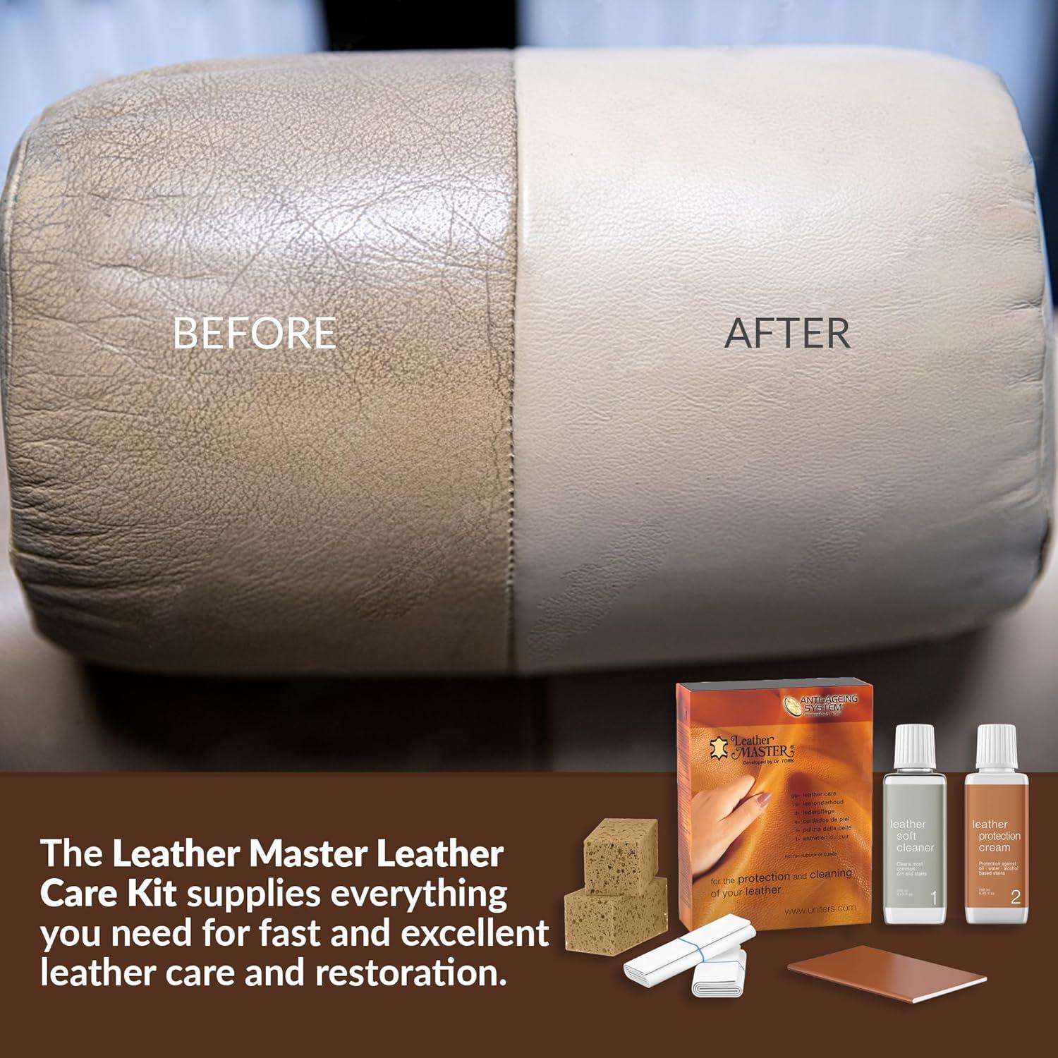 Kit de Cuidado de Cuero Leather Master 250ml - Limpiador y Acondicionador