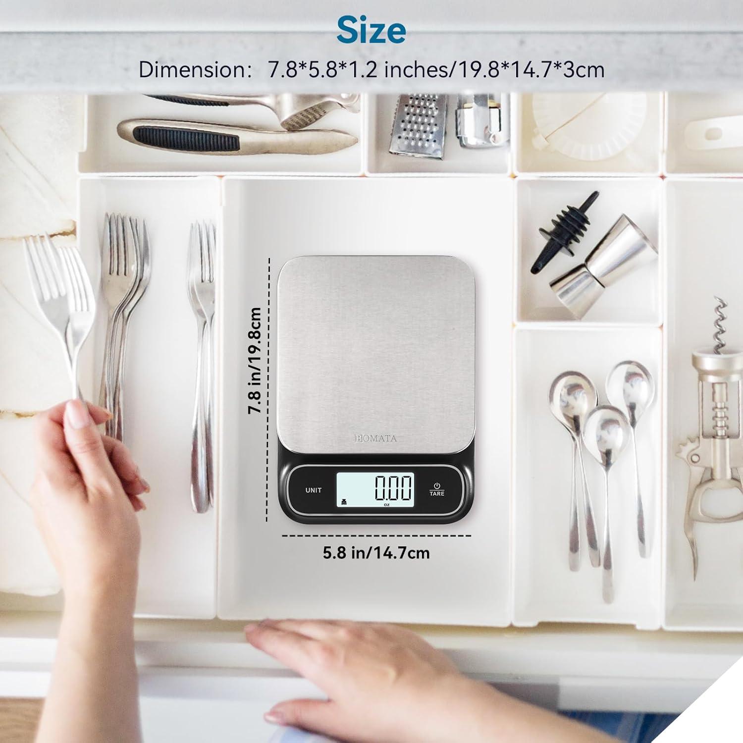 Balanza de Cocina Digital BOMATA IPX6 5 kg Alta Precisión