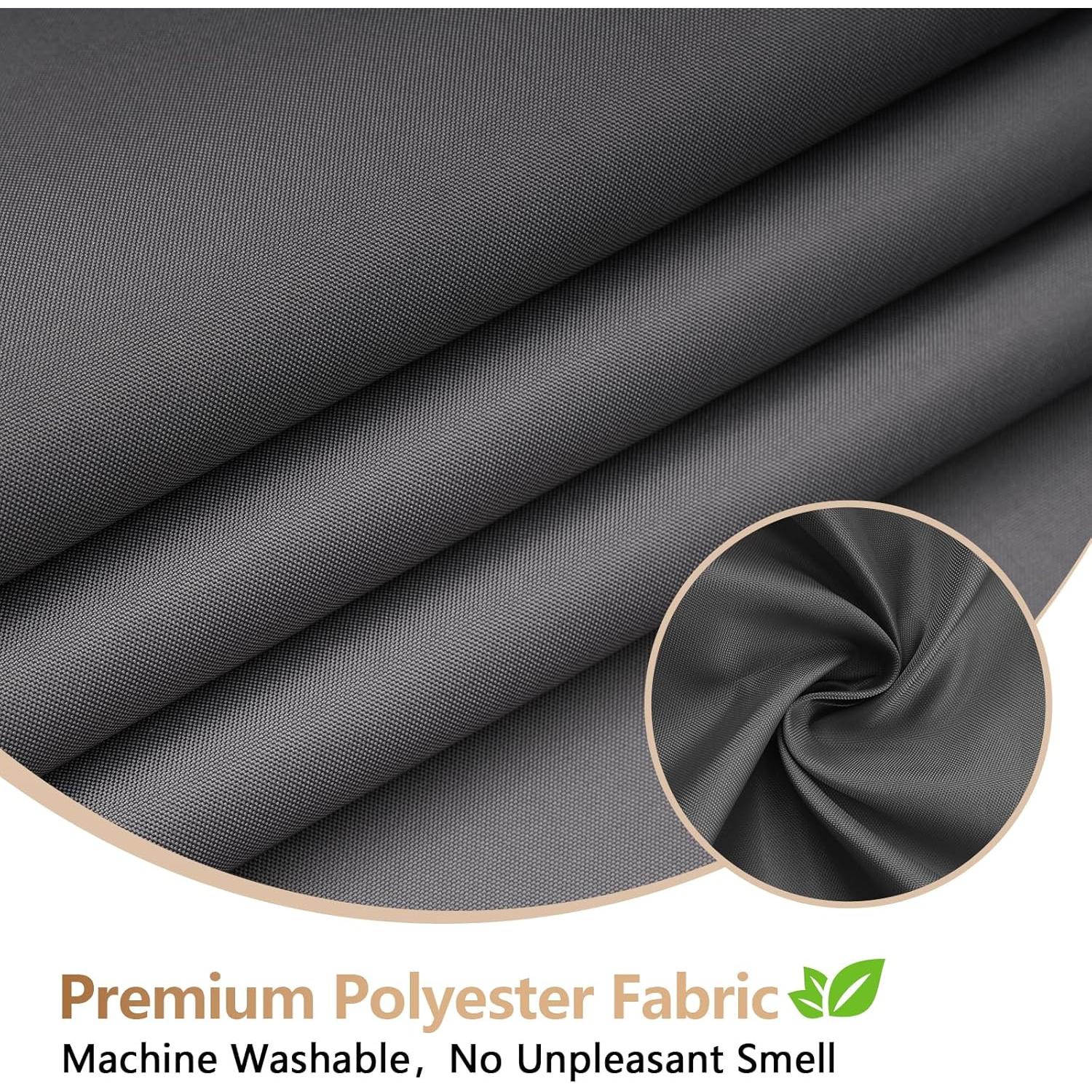 Cortina de Ducha de Tela Gris Carbón Seenus 91.4 x 198.1 cm