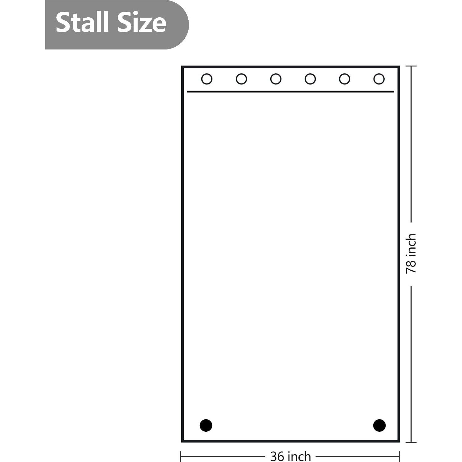 Cortina de Ducha de Tela Gris Carbón Seenus 91.4 x 198.1 cm