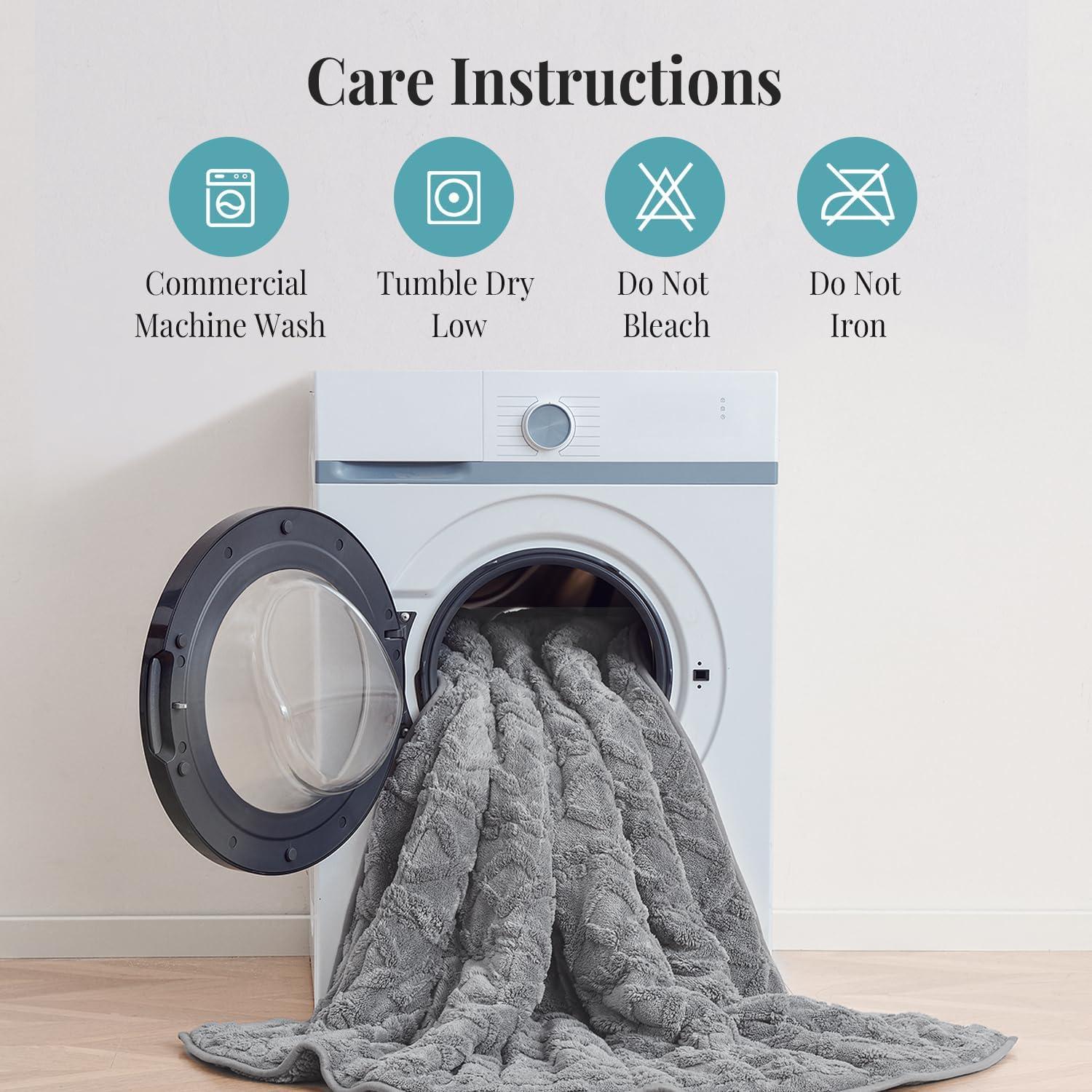 Manta con peso Topblan 6.8 kg 122x183 cm Sherpa Gris