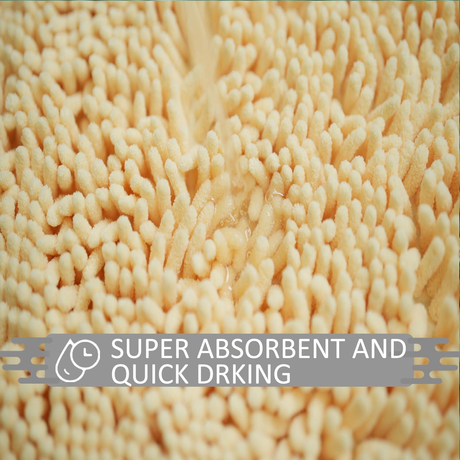 Conjunto de Alfombrillas de Baño Antideslizantes Flotstiga 3 Piezas Beige