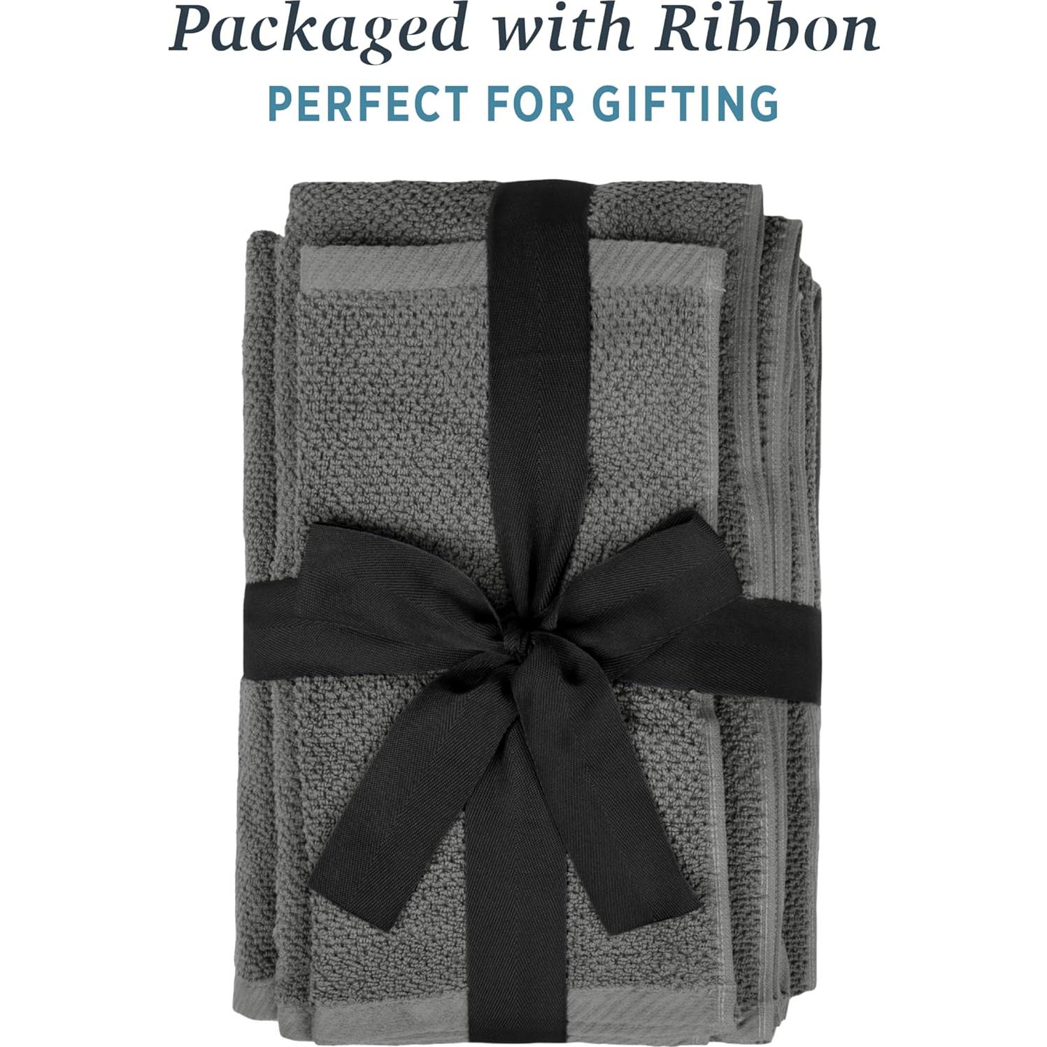 Juego de Toallas de Algodón 100% Welhome Franklin 6 Piezas 600 GSM