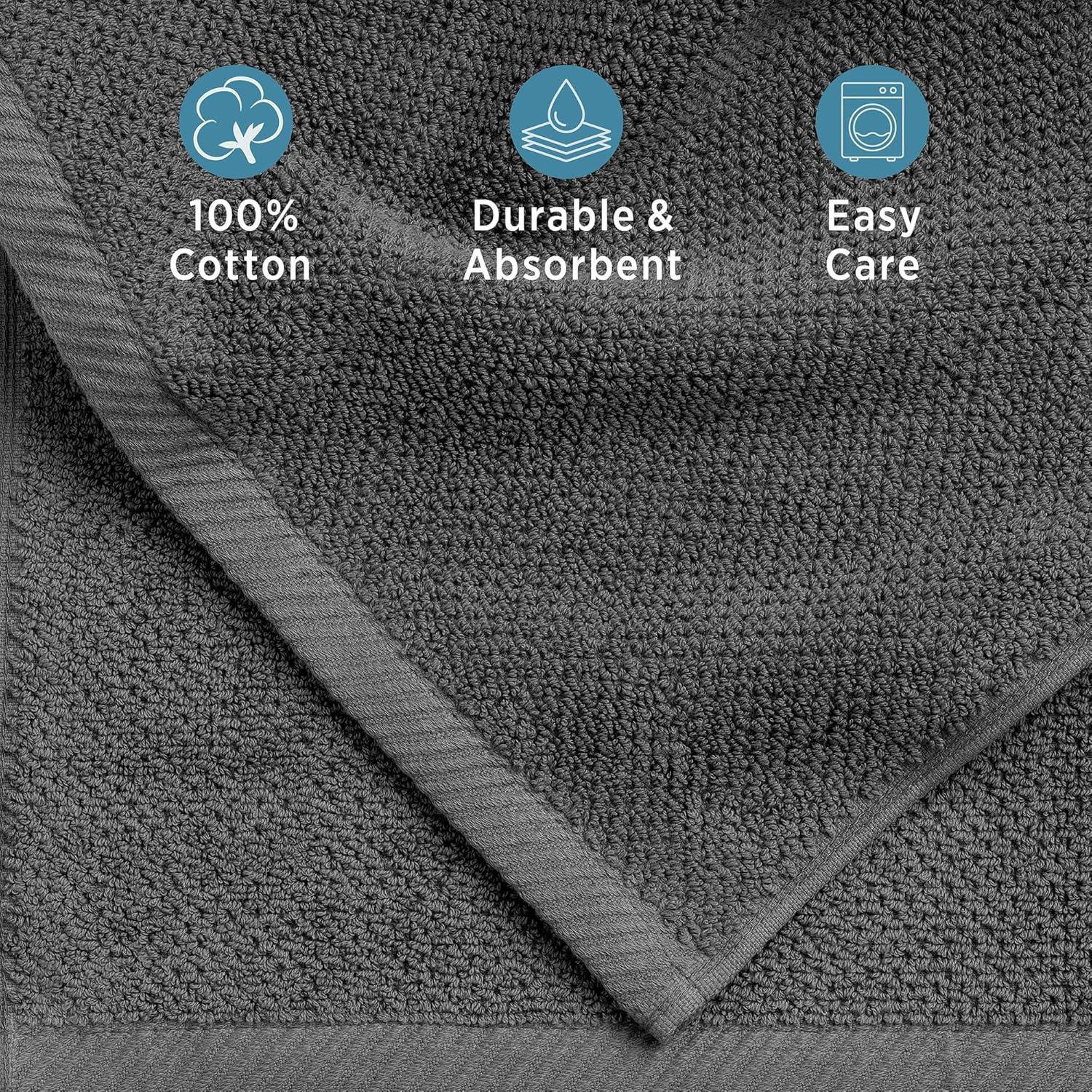 Juego de Toallas de Algodón 100% Welhome Franklin 6 Piezas 600 GSM