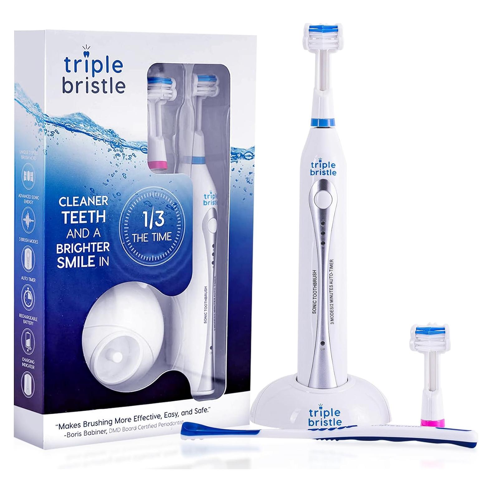 Cepillo de Dientes Sonic Triple Bristle Original Recargable 31,000 VPM