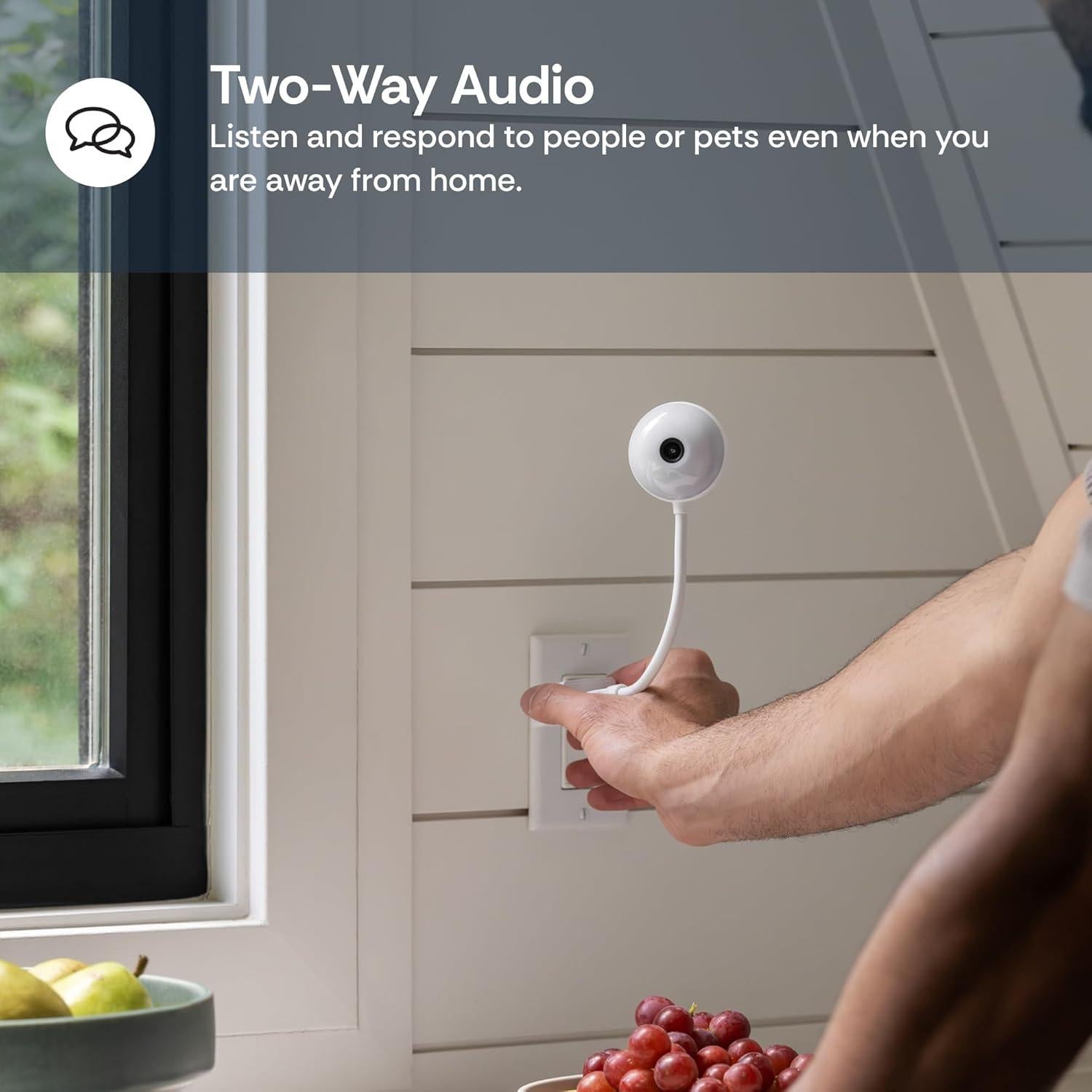 Cámara de Seguridad Interior Luna, 1080p, Wi-Fi, Visión Nocturna