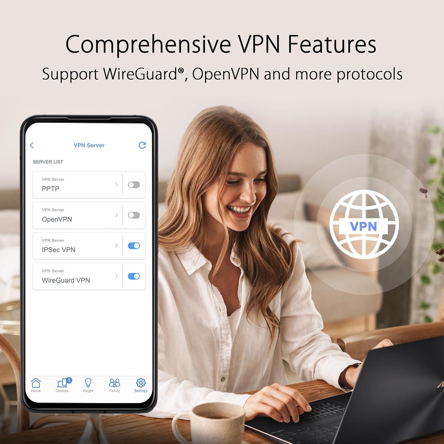 ASUS ZenWiFi AX6600 Mesh WiFi 6 Carbón - Cobertura 255 m²