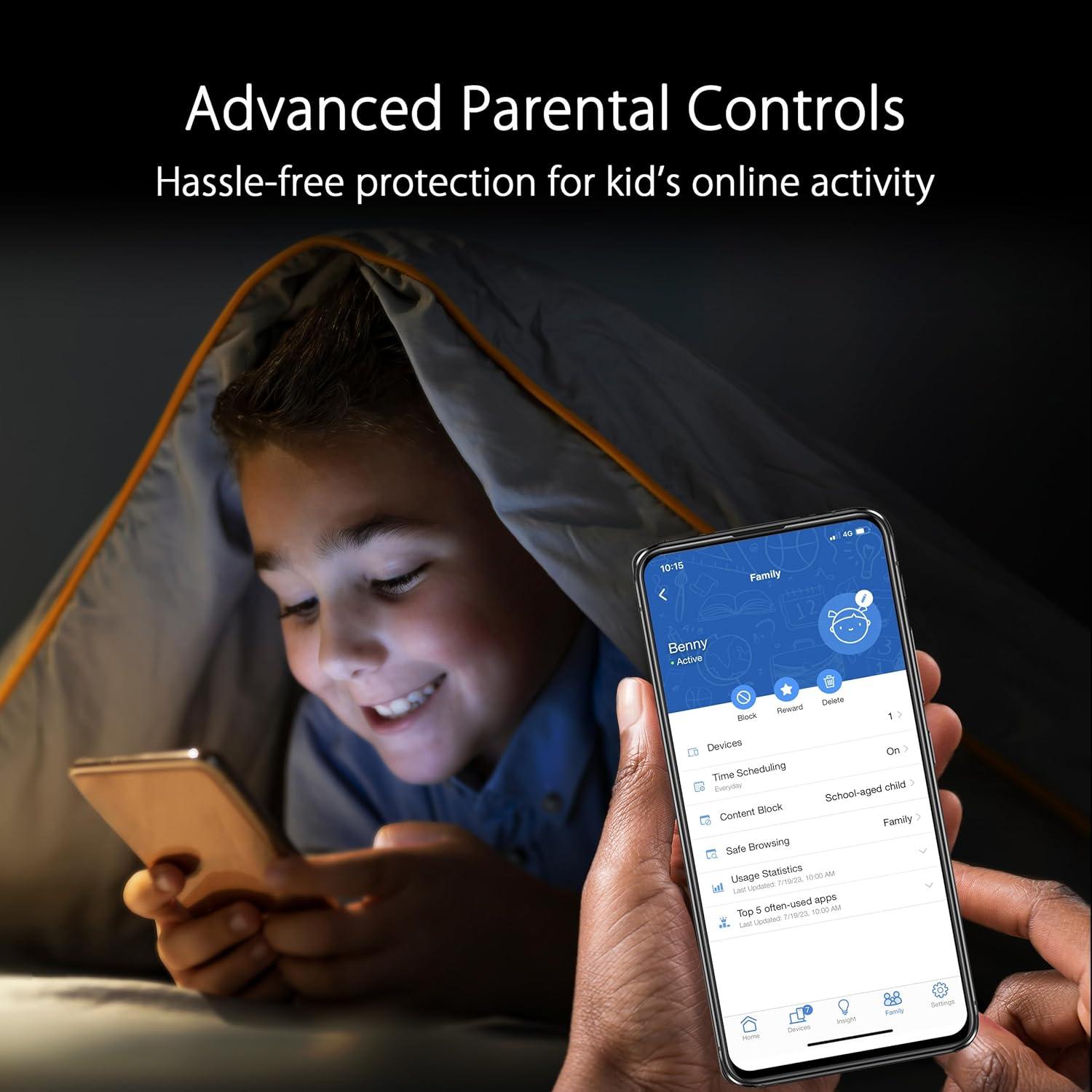 ASUS ZenWiFi AX6600 Mesh WiFi 6 Carbón - Cobertura 255 m²