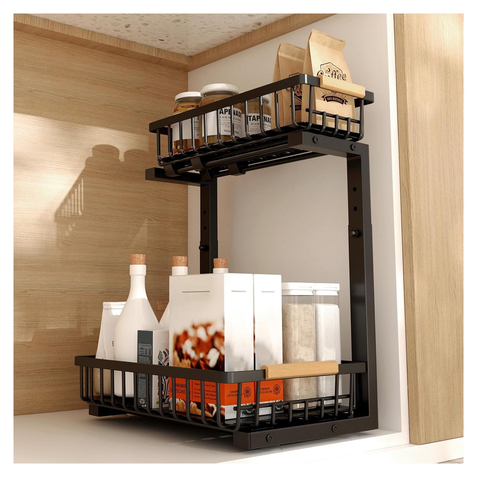 Organizador Bajo Fregadero FapZox Metal Ajustable 2 Niveles