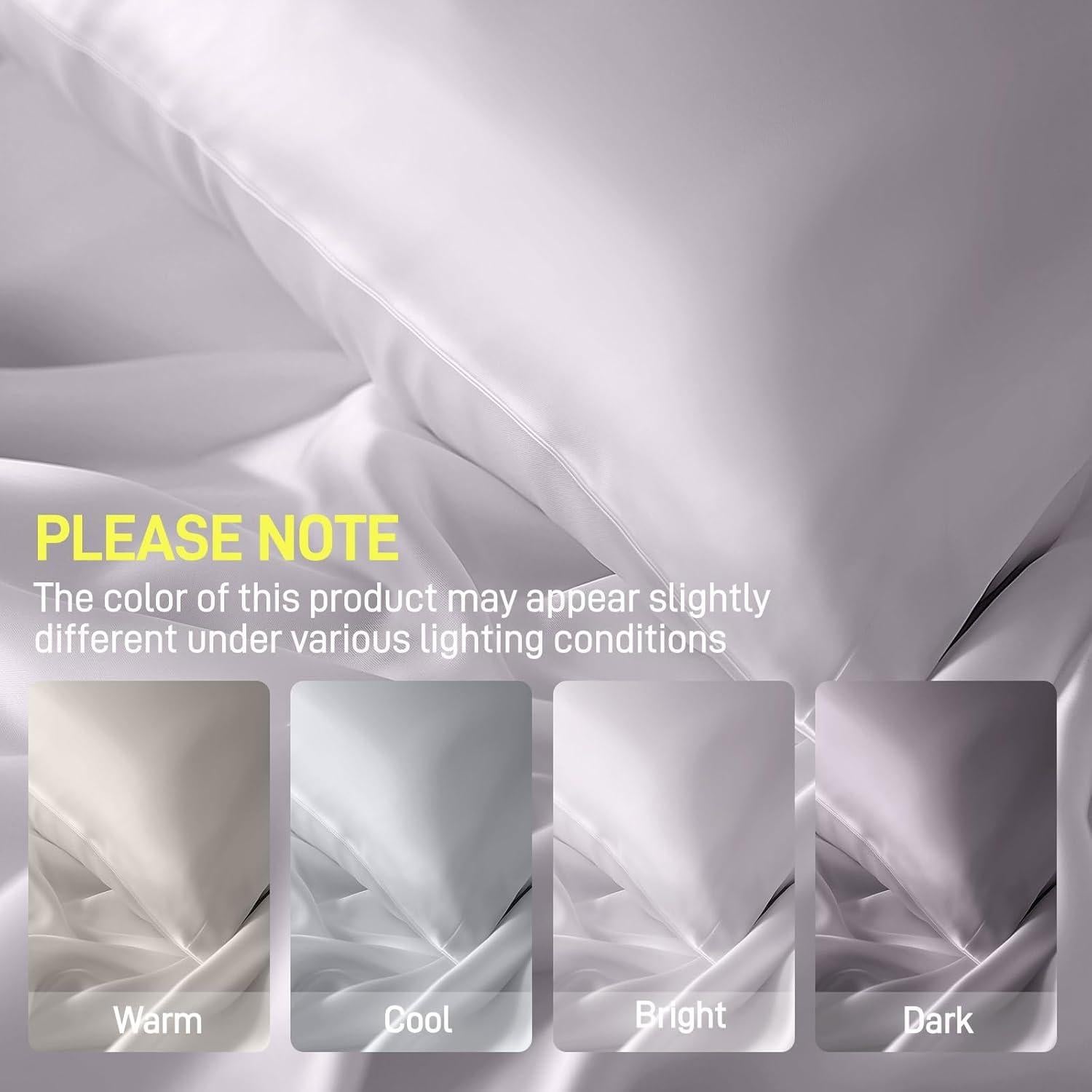 Sábanas de lujo Alkyonos 3 piezas Individual Viscosa Bambú Gris