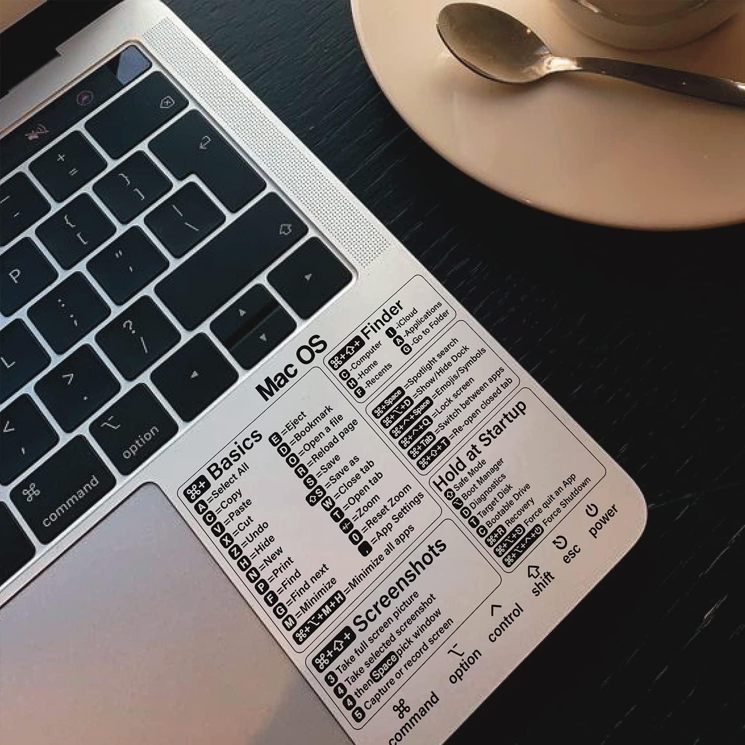 Pegatina Atajos Mac SWITHOM para MacBook 13-16 Pulgadas