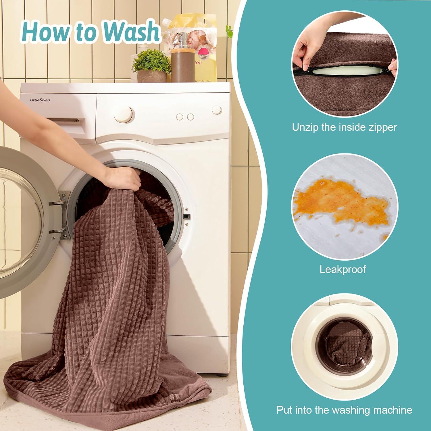 Cama ortopédica para perros COZY KISS 76x50 cm marrón