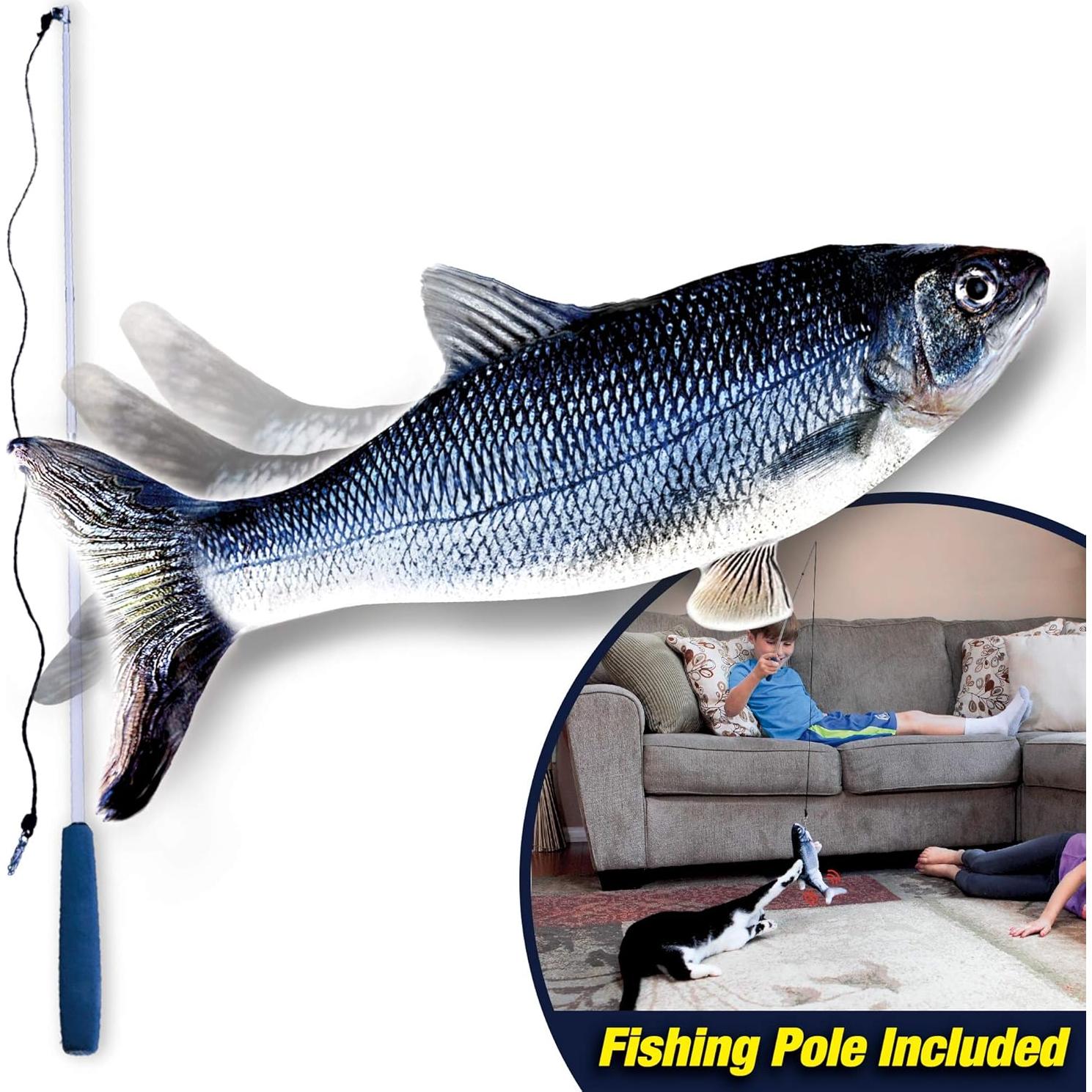 Juguete Interactivo para Gatos Ontel Flippity Fish - Recargable