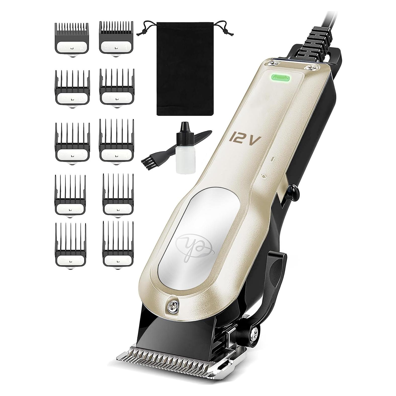 Cortadora de Pelo para Mascotas E-Hunter 12V Silenciosa con 10 Peines