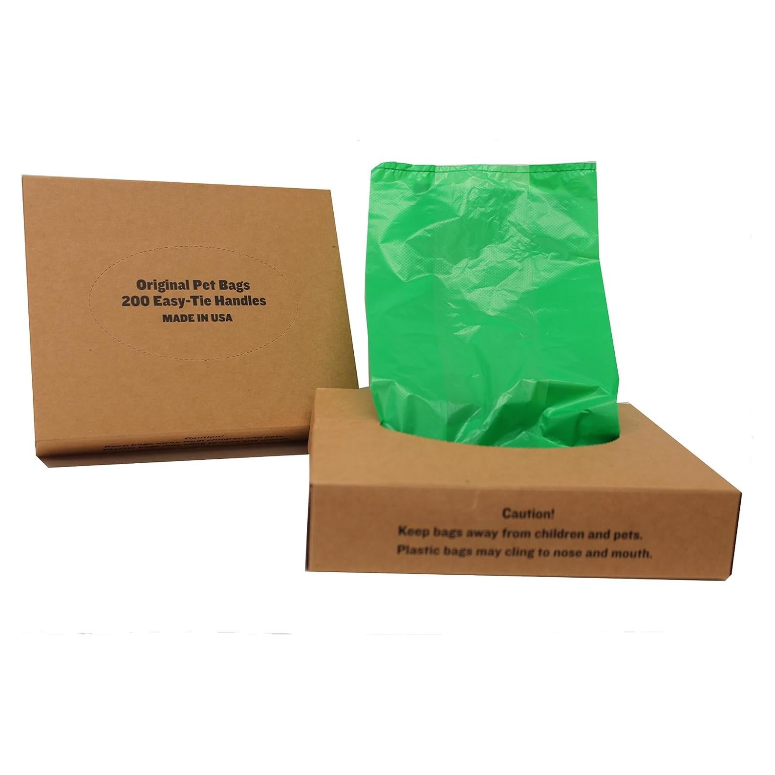 200 Bolsas de Desechos de Perro Original Pet Bags Verdes