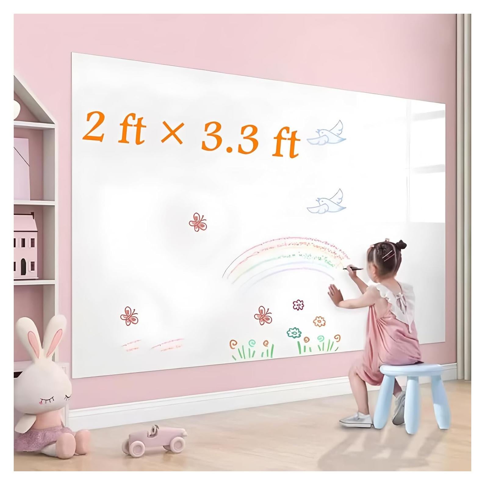 Papel Tapiz de Pizarra Blanca Adhesivo 61x102 cm TAKSDAI