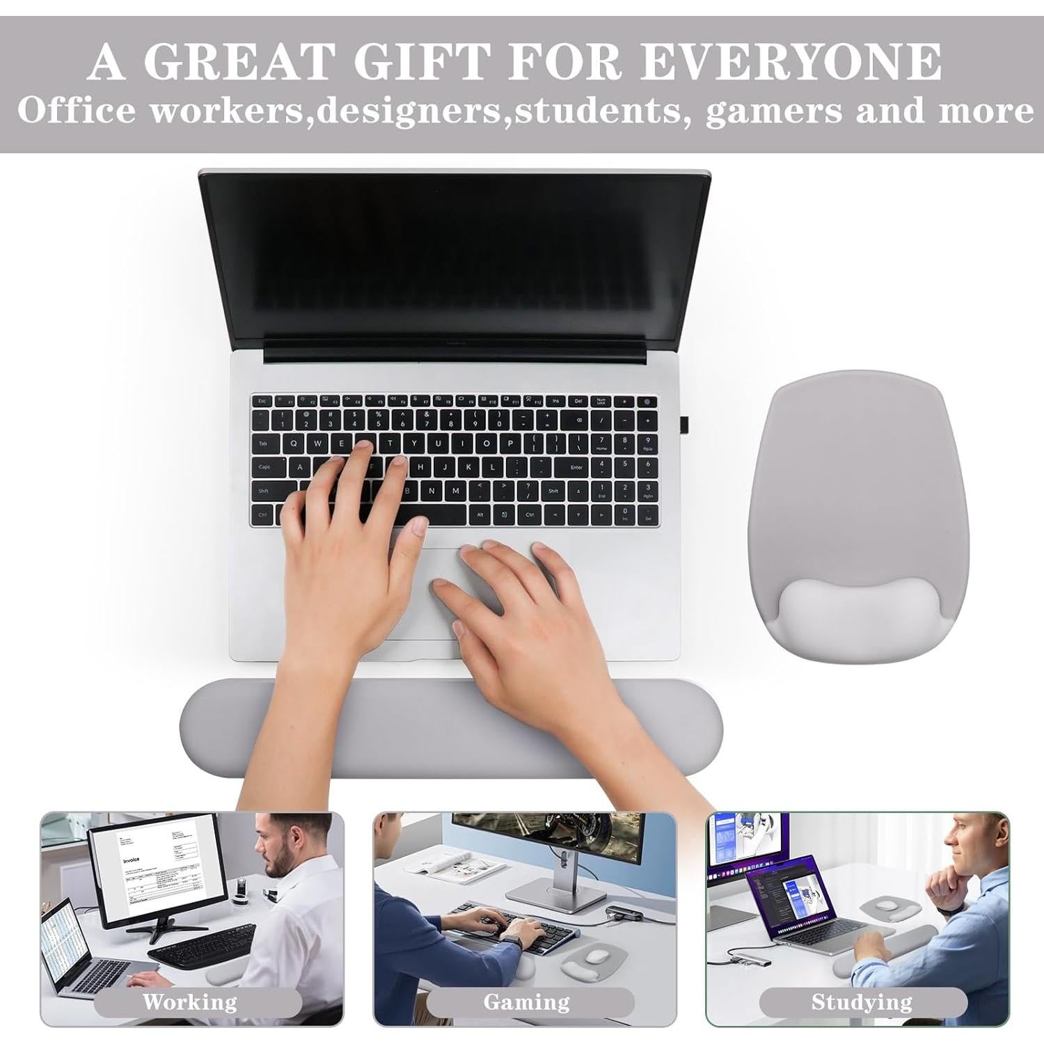 Soporte Ergonómico para Muñeca CFHYZAZNCL Gris Claro