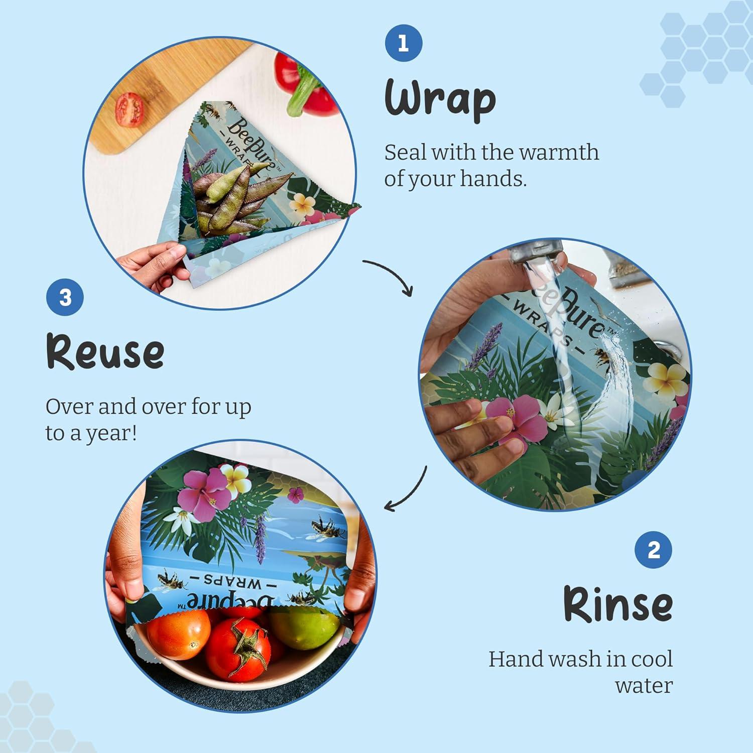 Rollo de Envoltura de Alimentos BeePure 38.1x203.2 cm Ecológico