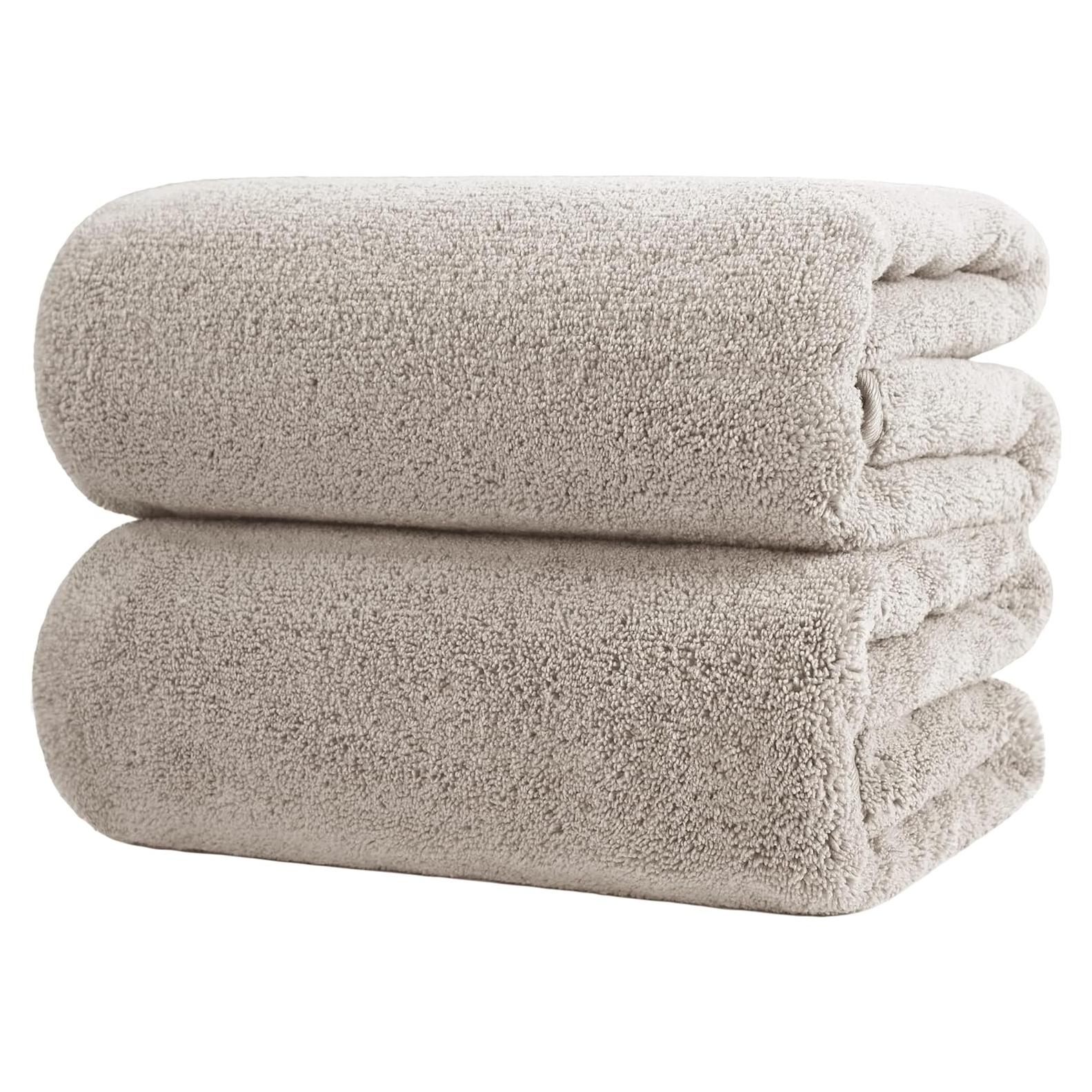 Toalla de baño de microfibra POLYTE 88.9x177.8 cm 2 unidades Beige