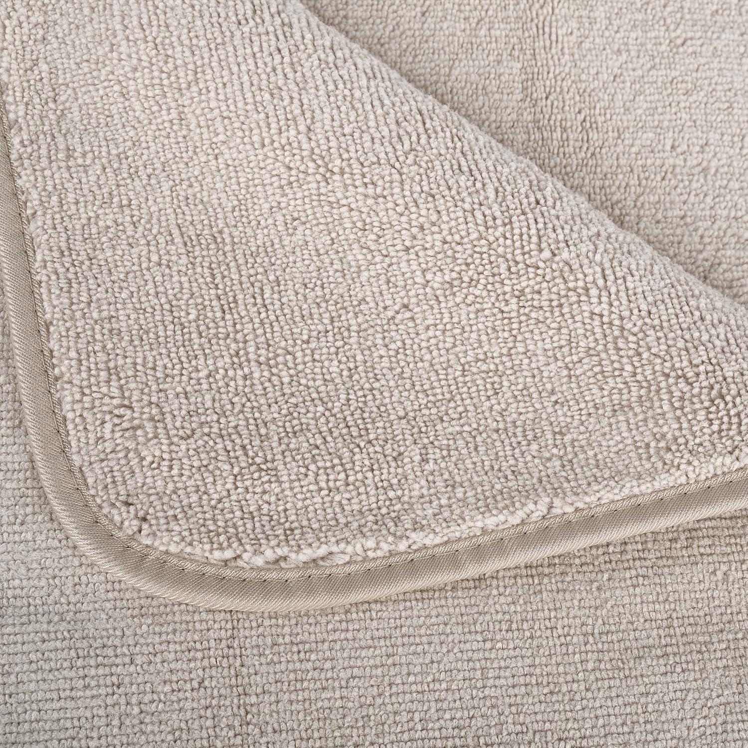 Toalla de baño de microfibra POLYTE 88.9x177.8 cm 2 unidades Beige