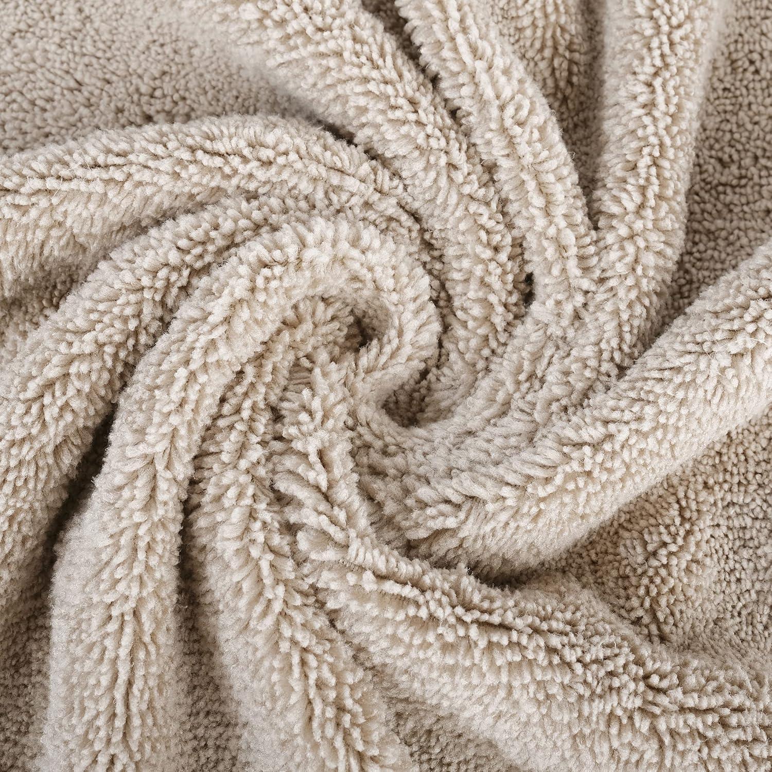 Toalla de baño de microfibra POLYTE 88.9x177.8 cm 2 unidades Beige