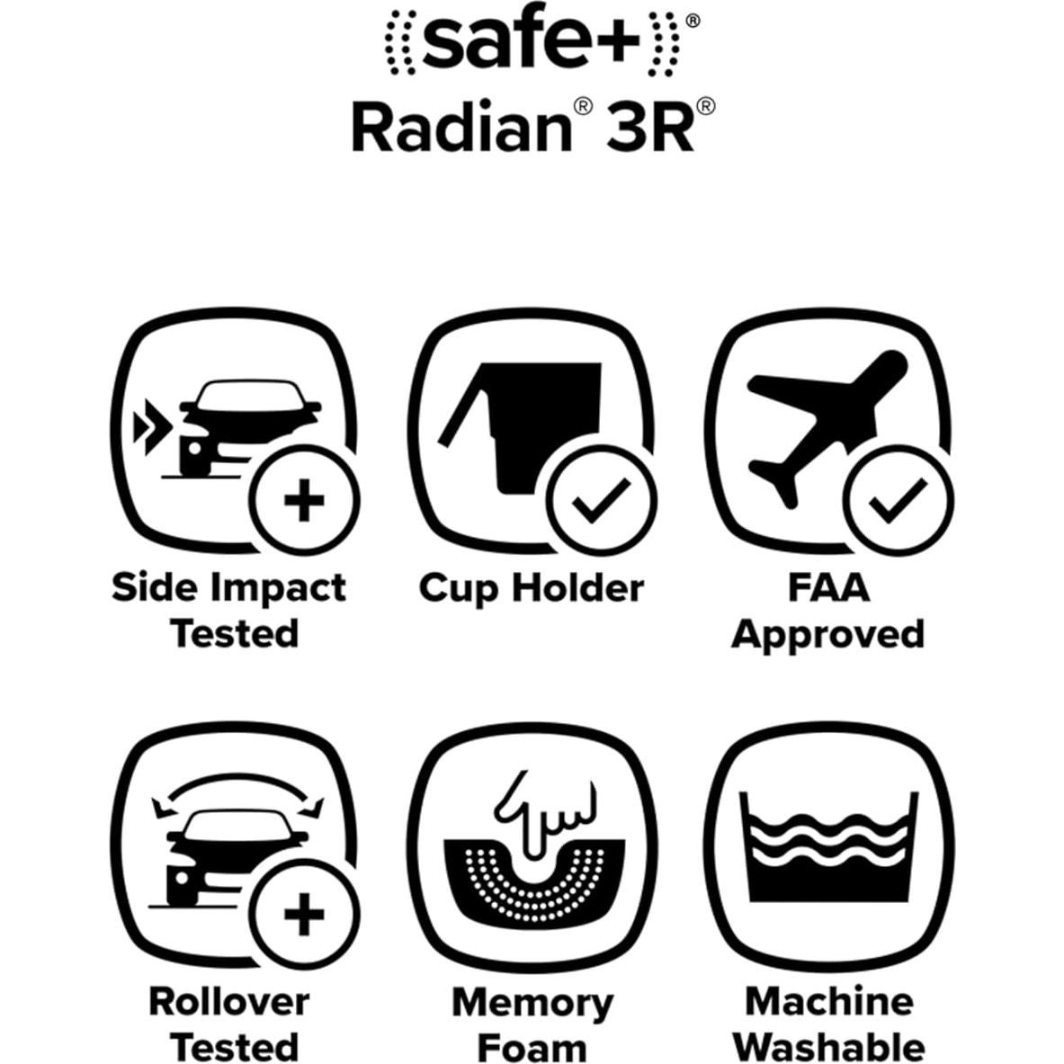 Asiento de Auto Convertible Diono Radian 3R Azul Razz Hielo