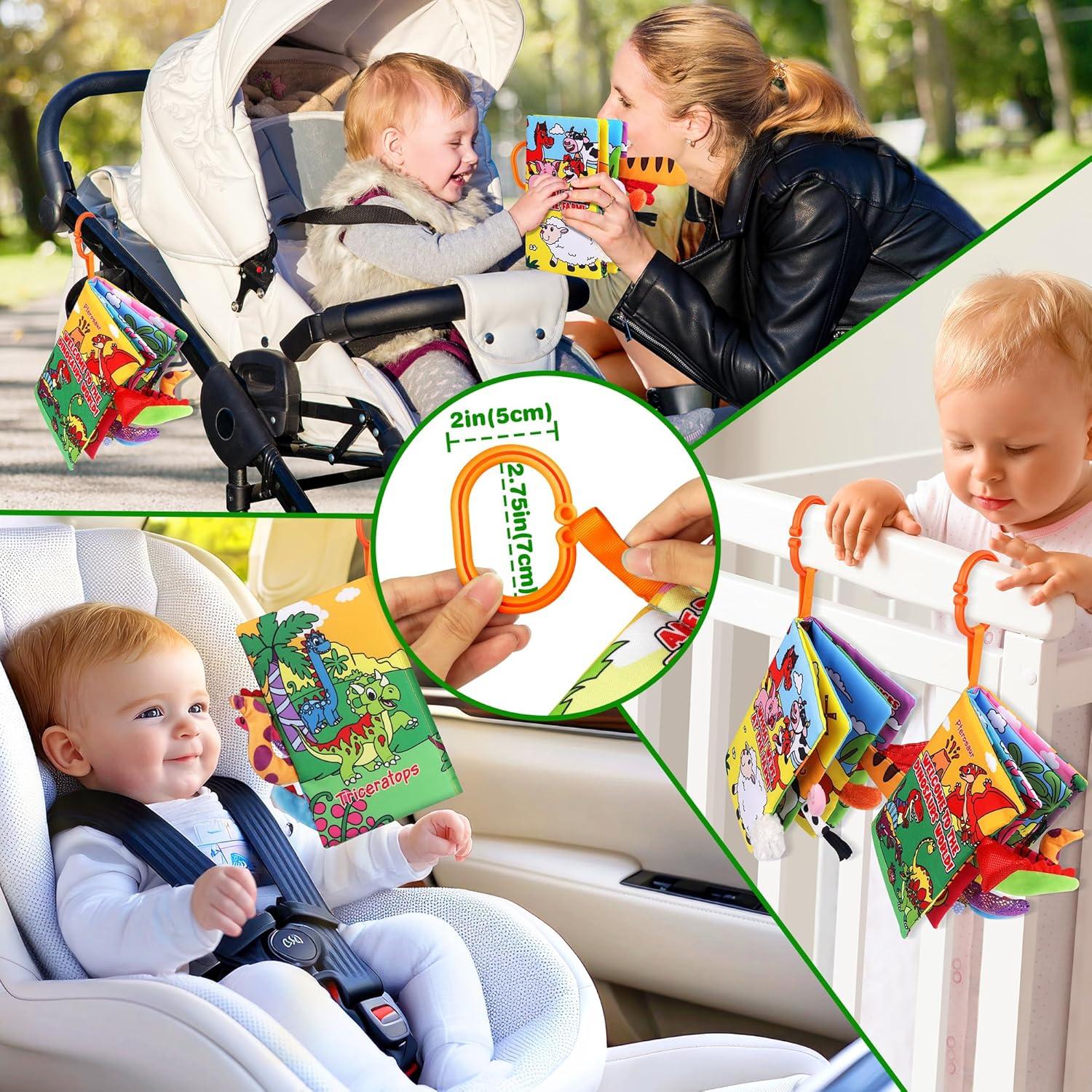 Libros de Tela para Bebés Vanmor - Juguetes Sensoriales 0-6 Meses