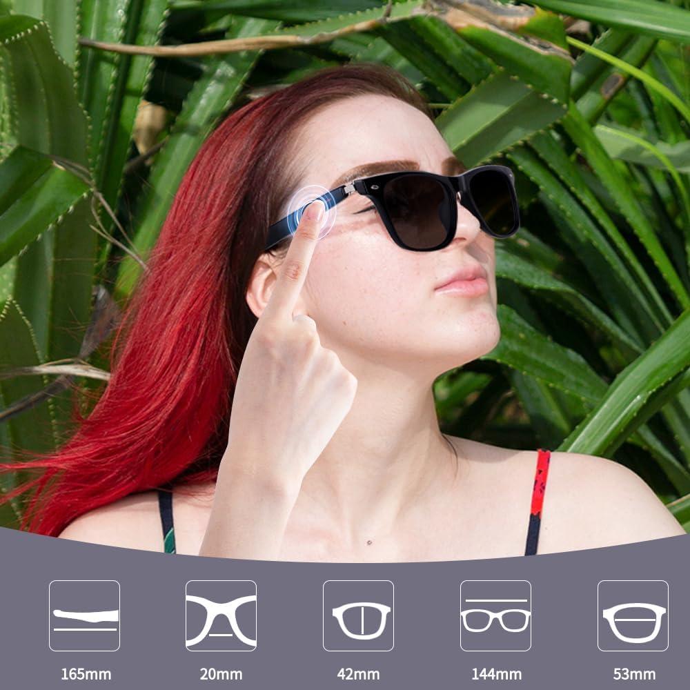 Gafas Inteligentes Bluetooth E10-C Unisex con Música y Asistente