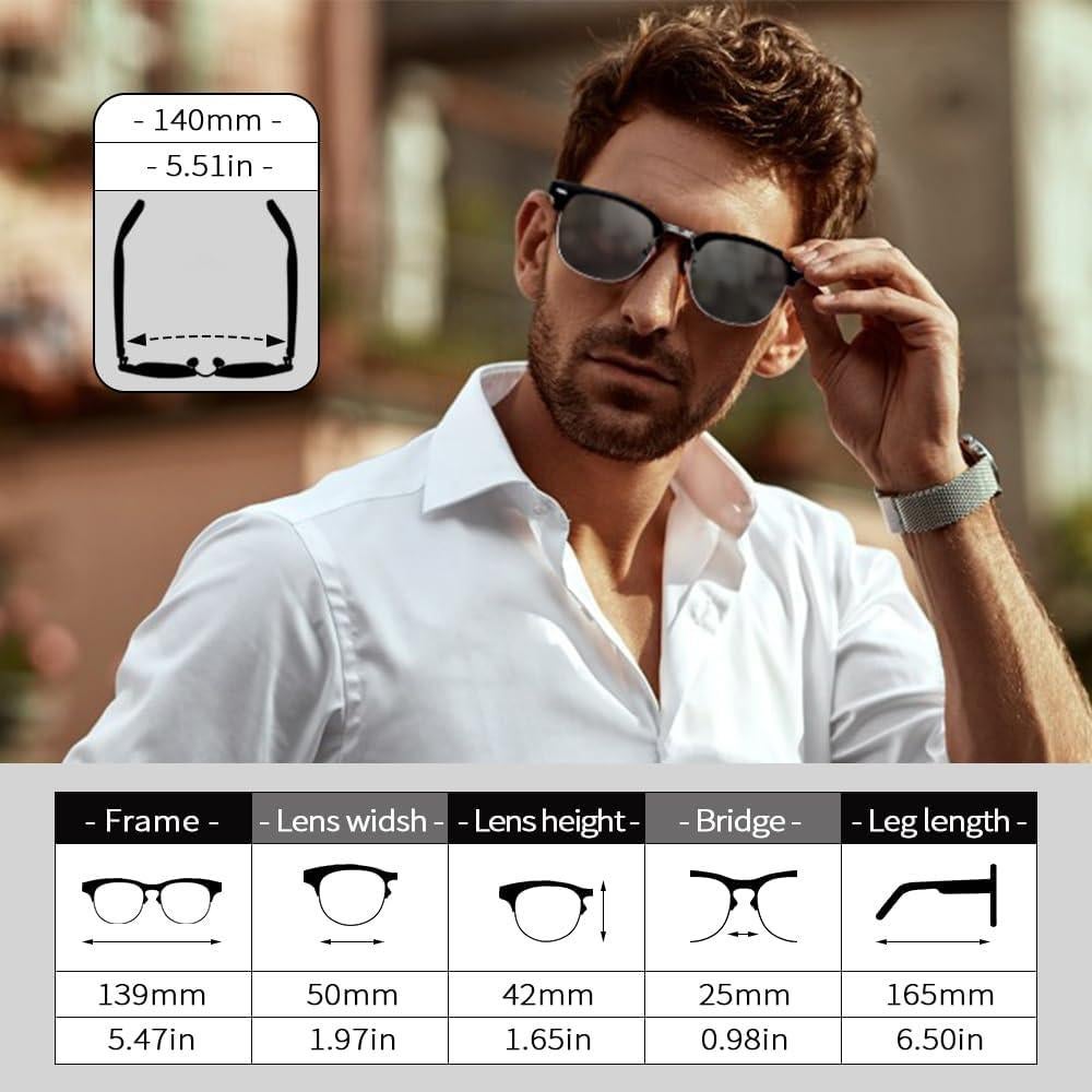 Gafas de sol inteligentes ReyDix con altavoz Bluetooth 5.0