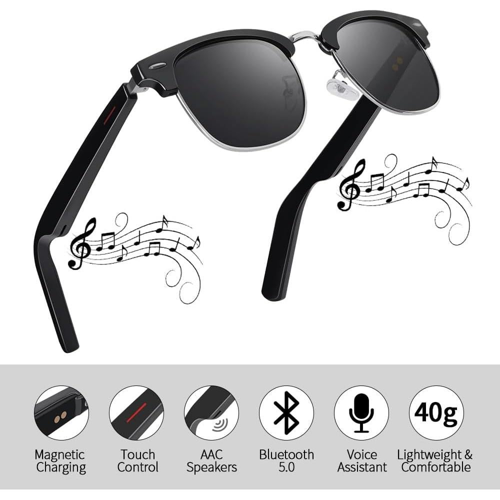 Gafas de sol inteligentes ReyDix con altavoz Bluetooth 5.0