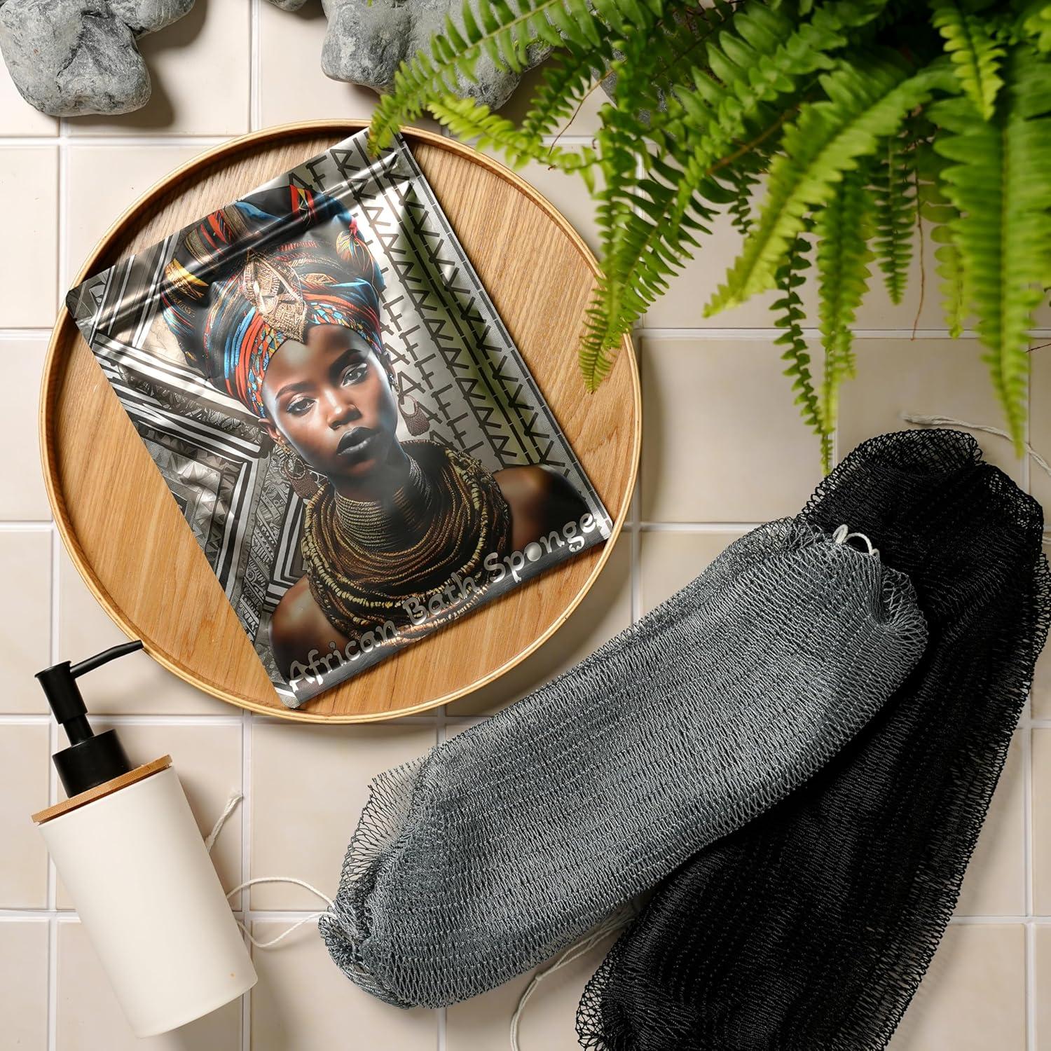 Esponja Exfoliante Africana AFRIKI 100% Nylon 2 Piezas