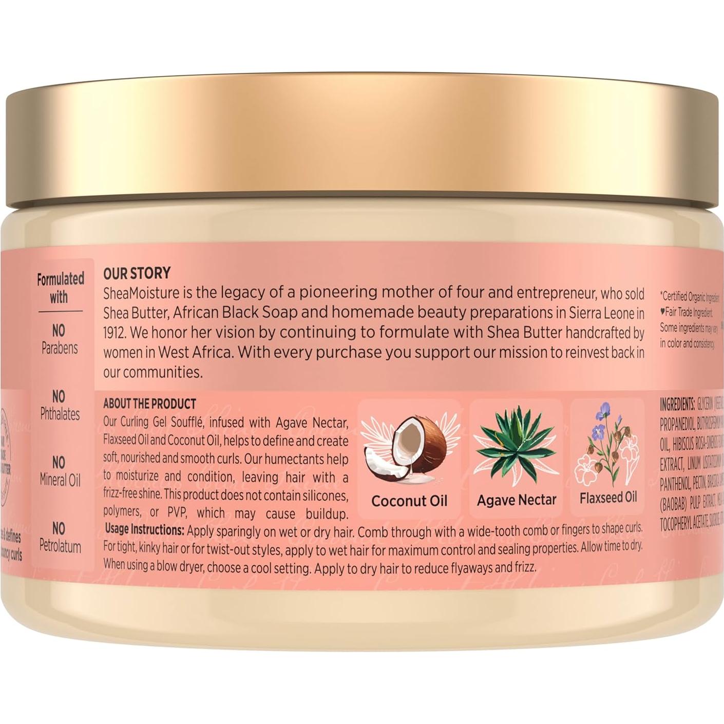 Gel Soufflé para Rizos SheaMoisture Coco y Hibisco 340 g