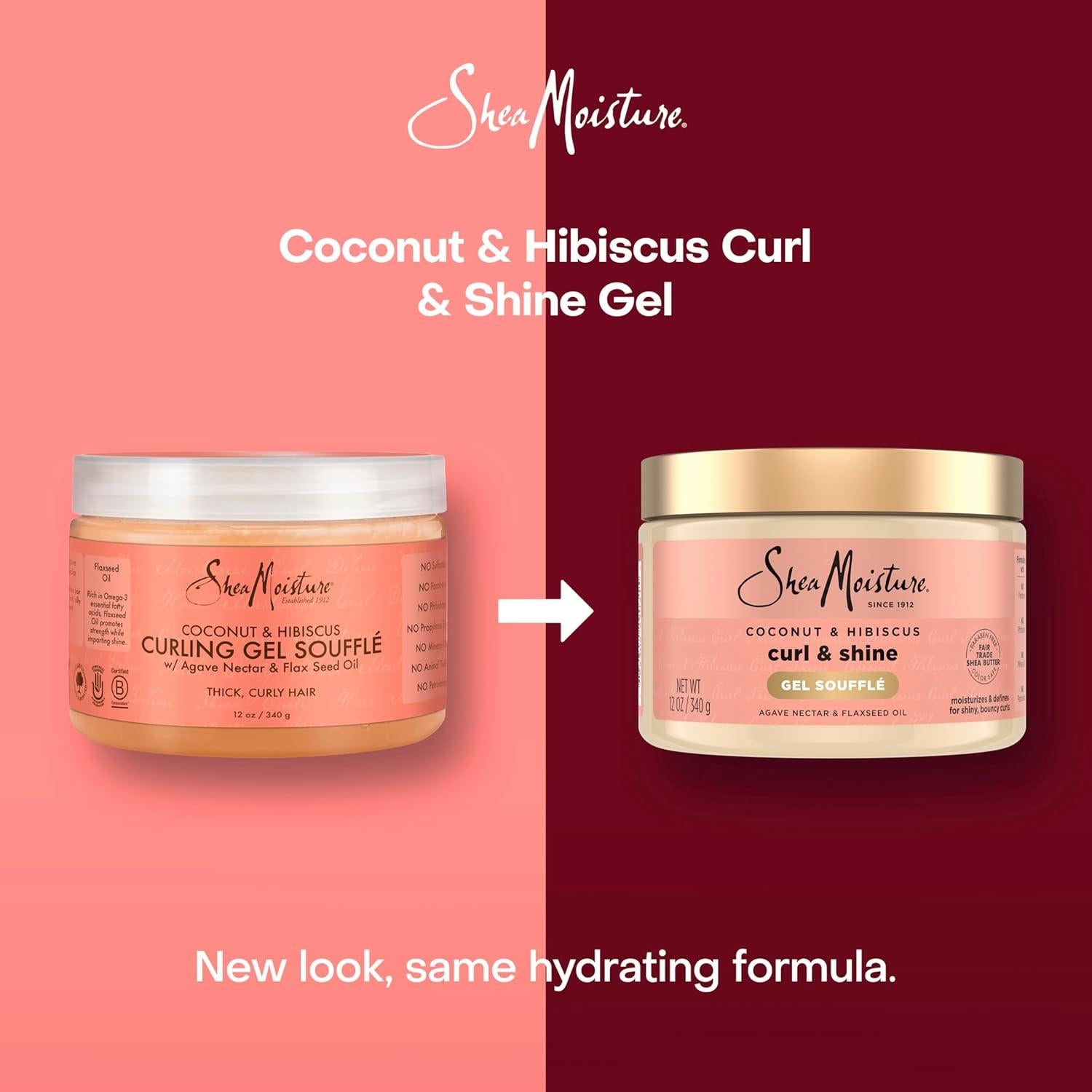 Gel Soufflé para Rizos SheaMoisture Coco y Hibisco 340 g
