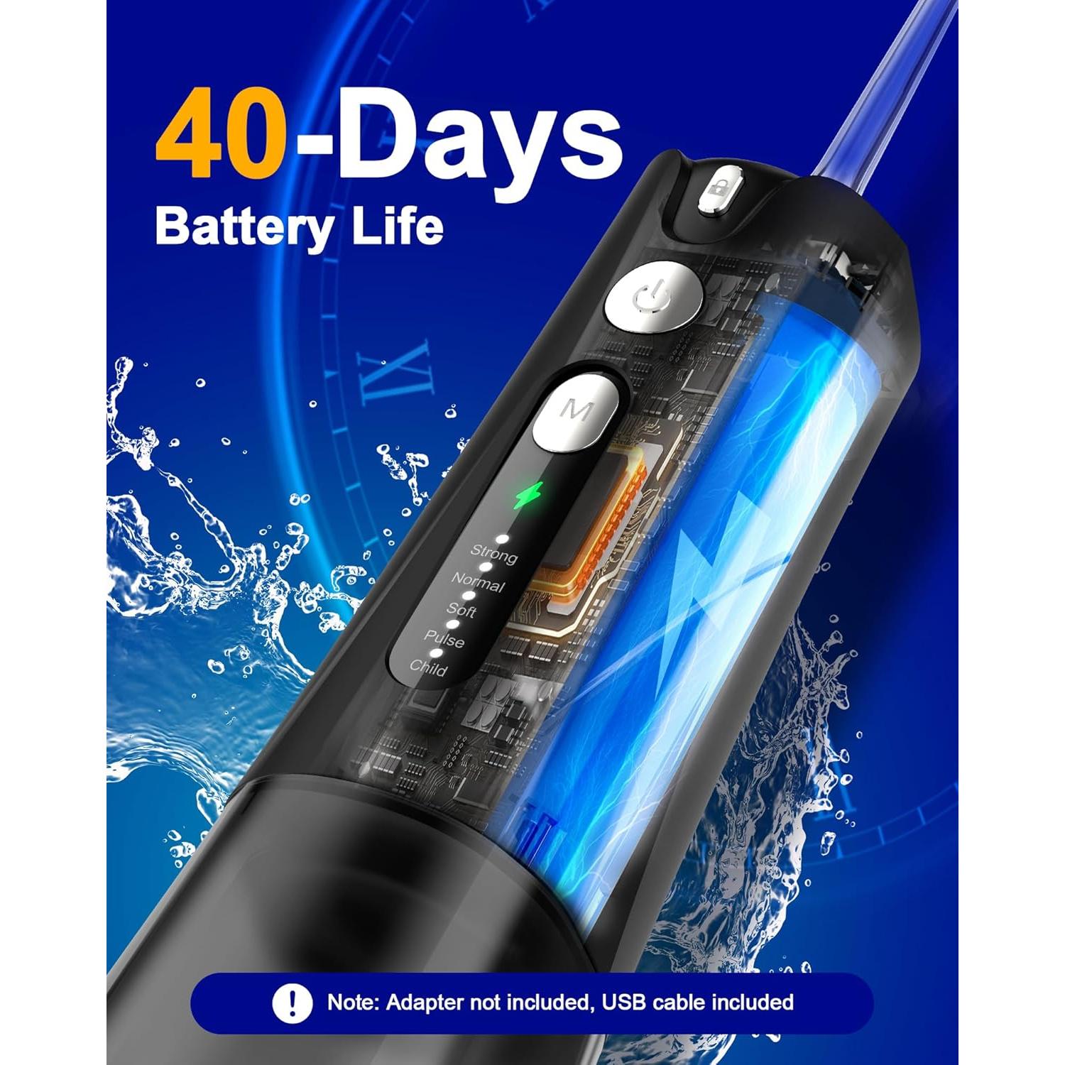 Hilo Dental de Agua Bezvoi Y207 Portátil 300ml IPX7 5 Modos