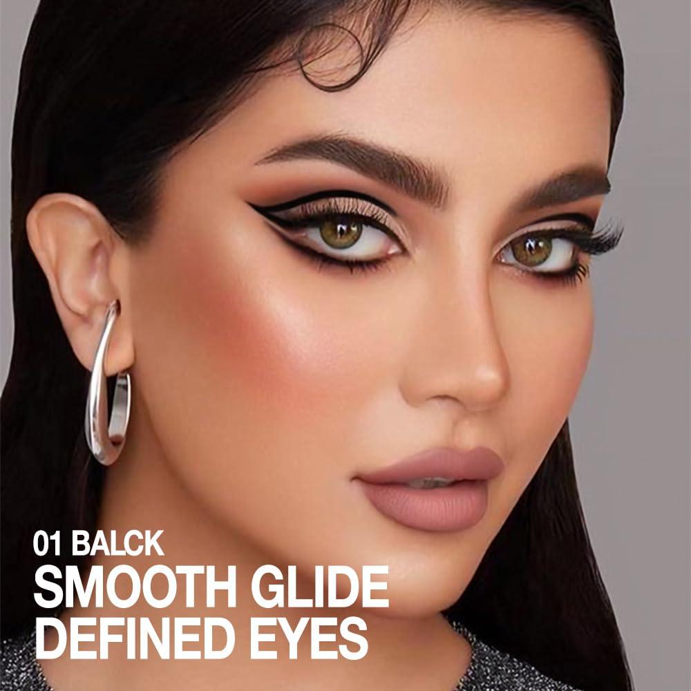 Delineador de Ojos en Gel Evpct Negro a Prueba de Agua 1Pcs