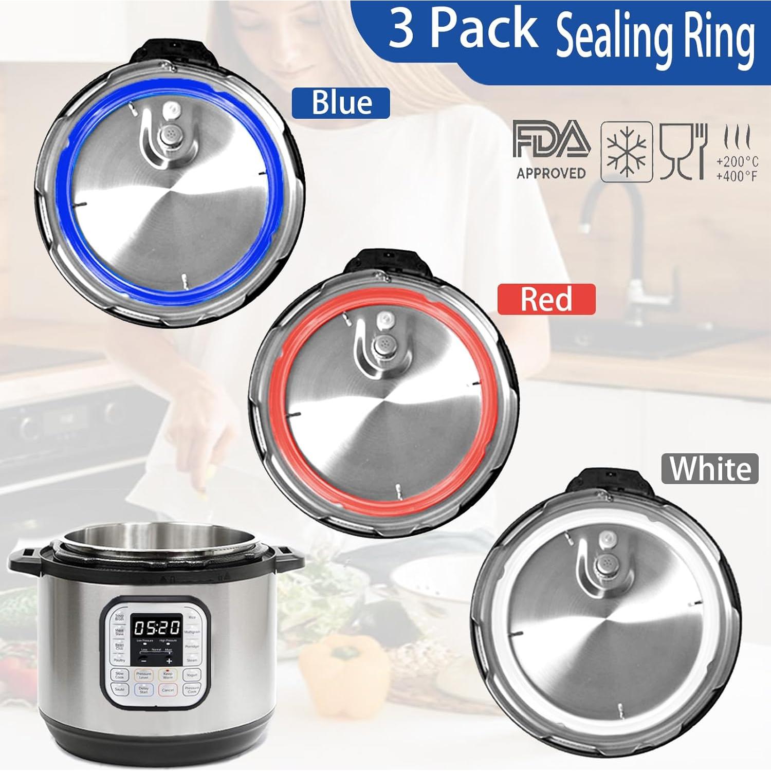 Paquete de 3 Anillos de Sellado para Instant Pot 3 Qt