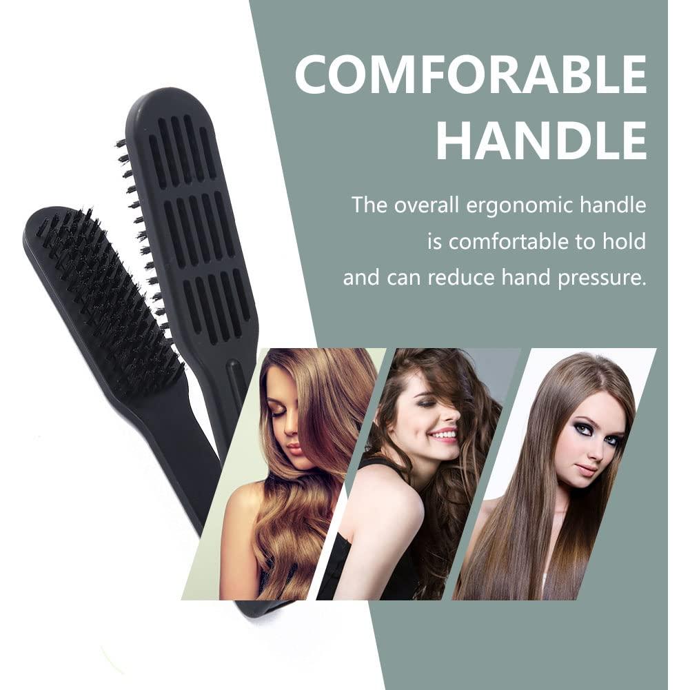 Cepillo Alisador Doble Cara JIANWEI Negro 23x4cm 140g