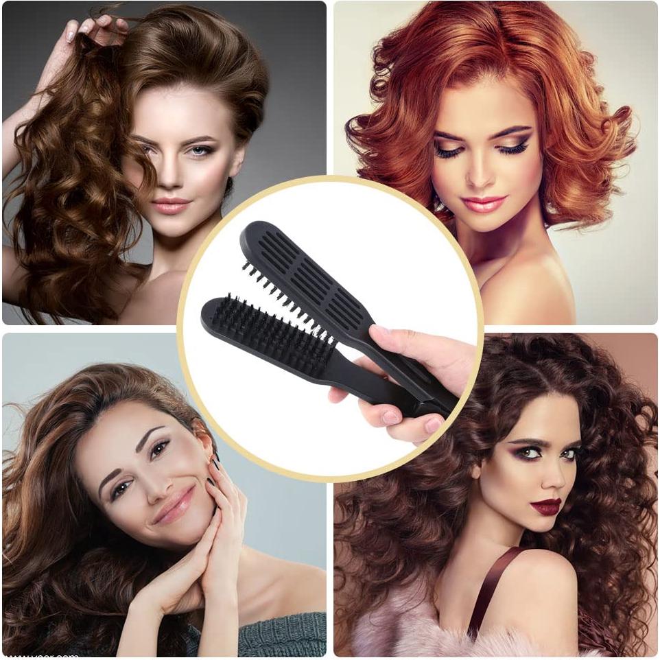 Cepillo Alisador Doble Cara JIANWEI Negro 23x4cm 140g