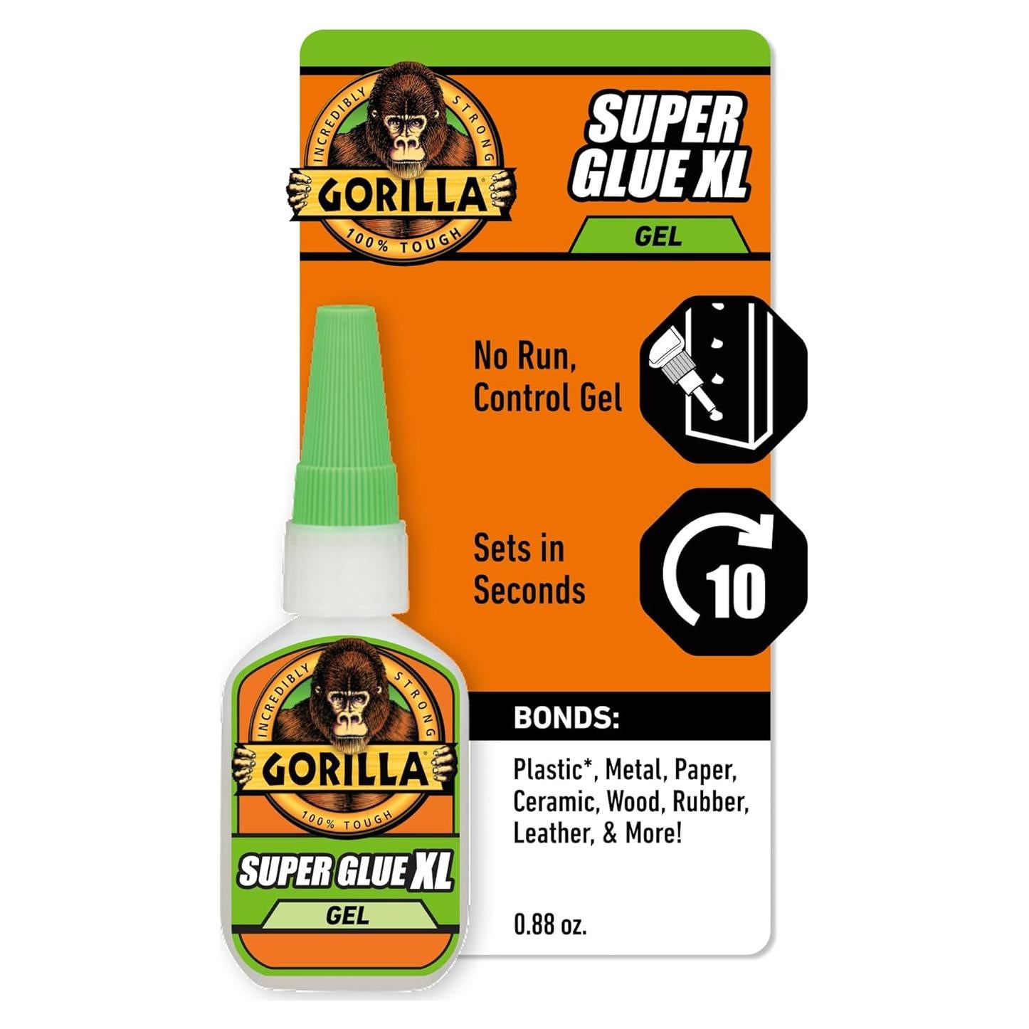 Gorilla Super Glue Gel 25g - Pegamento Transparente Multiusos
