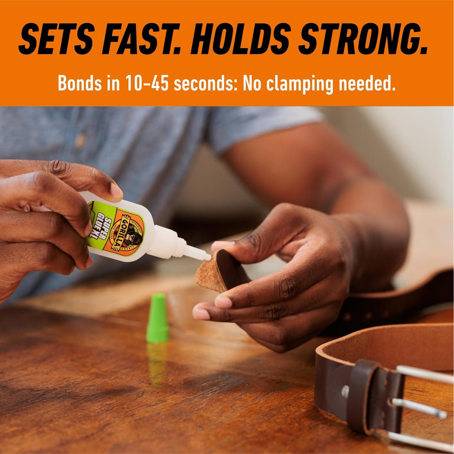 Gorilla Super Glue Gel 25g - Pegamento Transparente Multiusos