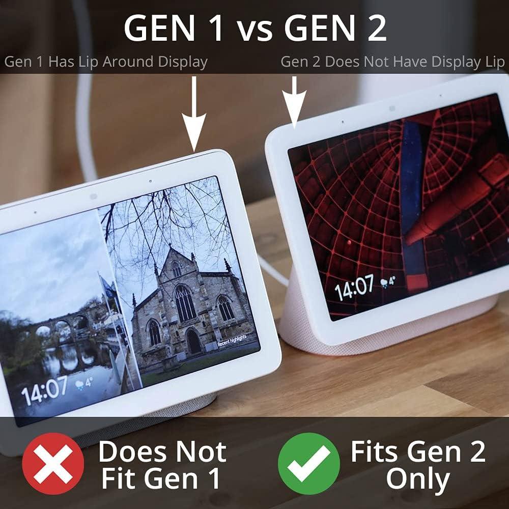 Funda para Google Nest Hub 7" Gen 2 BocaDecals - Fibra de Carbono Negra