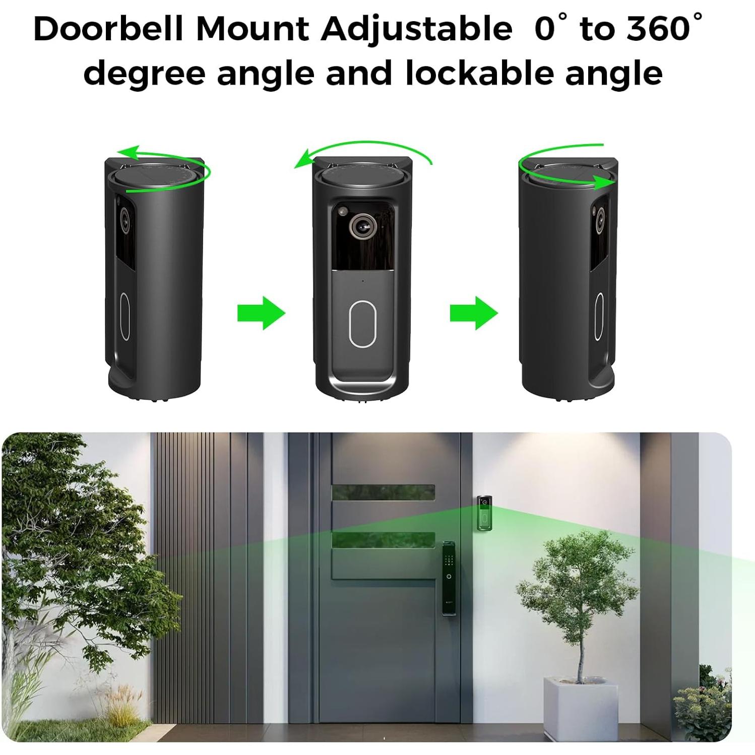 Soporte Ajustable 360° para Timbre Blink 2025 - Antirrobo