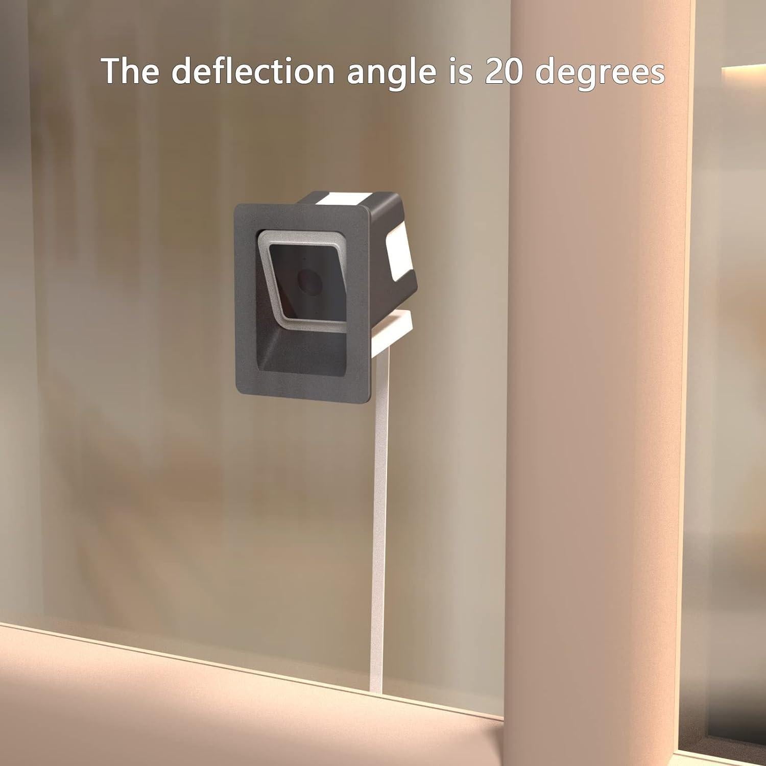 Soporte de Ventana Angulada Teccle para Wyze Cam V4 - Negro