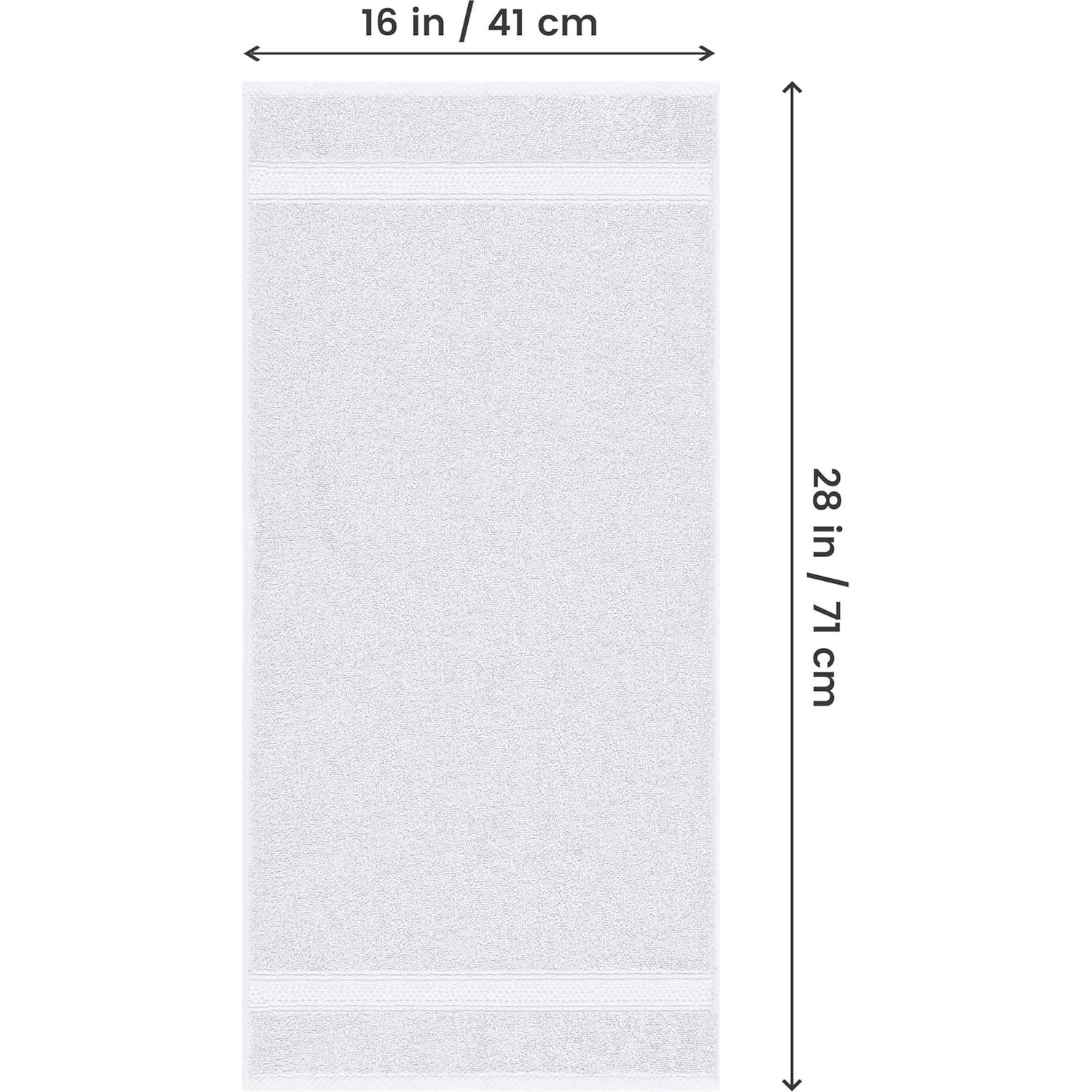 Toallas de Mano Utopia Set de 4, 100% Algodón Peinado, 40x71cm