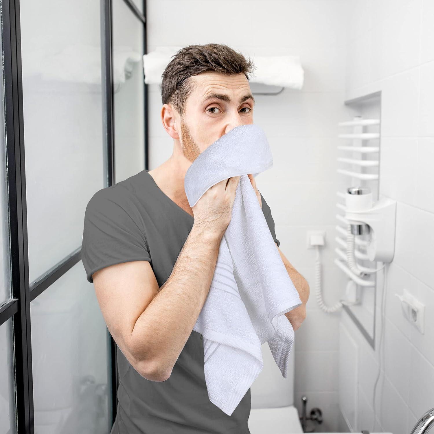 Toallas de Mano Utopia Set de 4, 100% Algodón Peinado, 40x71cm