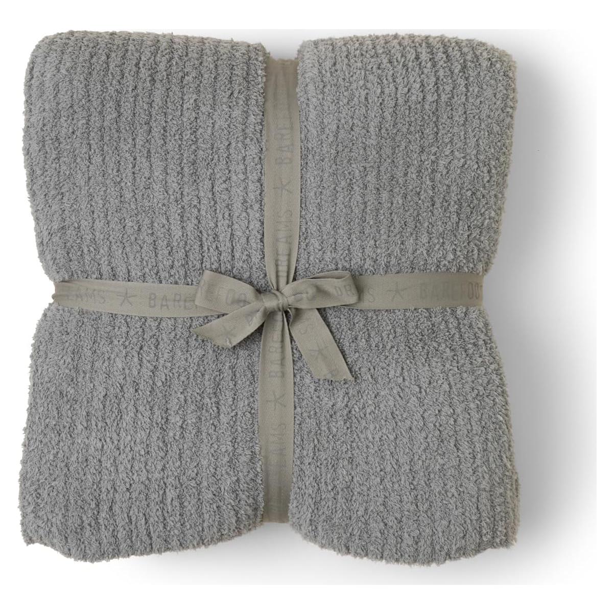 Manta de Cama Ribeteada CozyChic Barefoot Dreams Eucalipto Doble